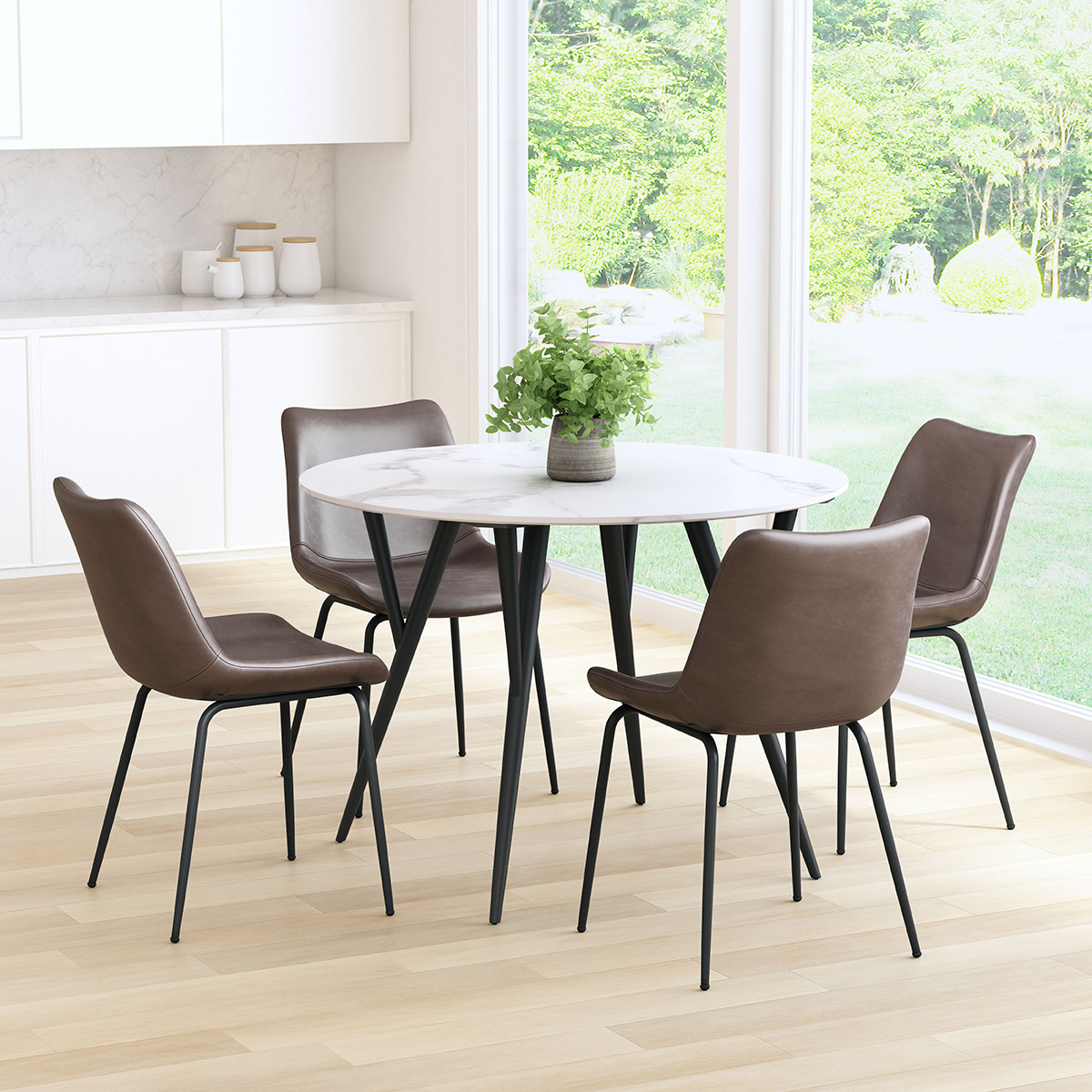 ZUO Byron Dining Chair (Set Of 2) - Brown/Black