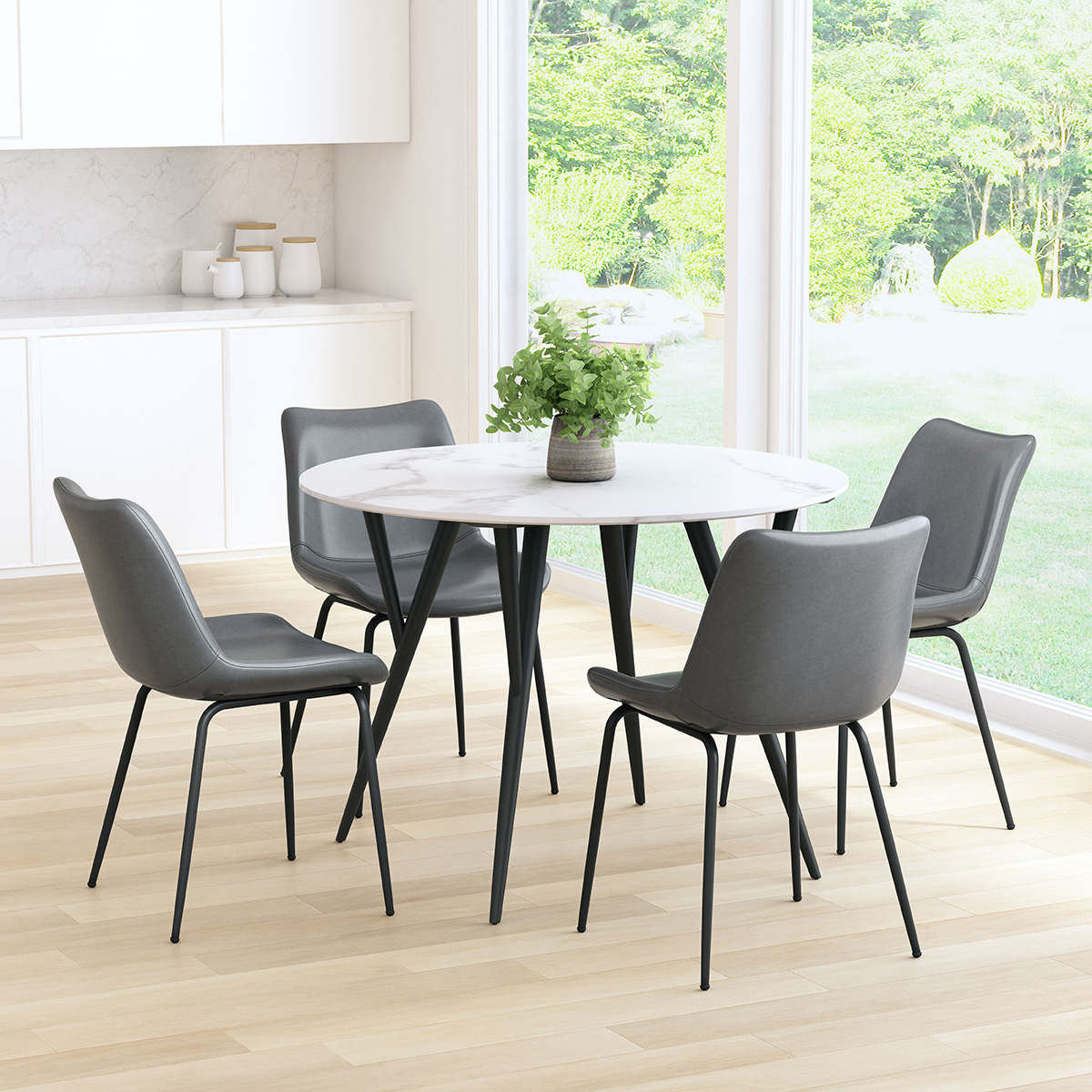 ZUO Byron Dining Chair (Set Of 2) - Gray/Black