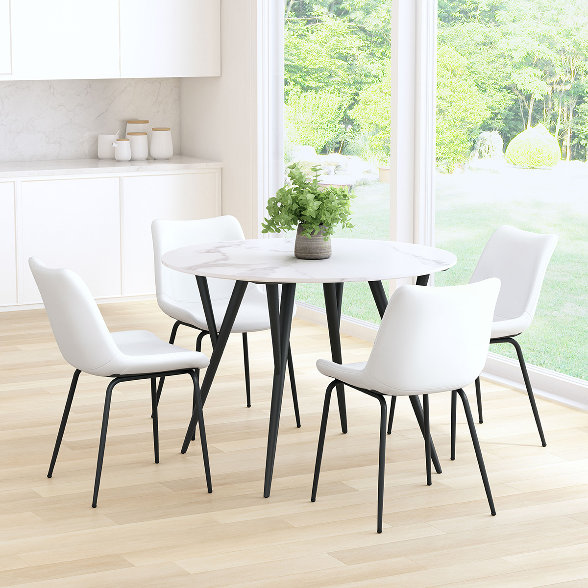 ZUO Byron Dining Chair (Set Of 2) - White/Black