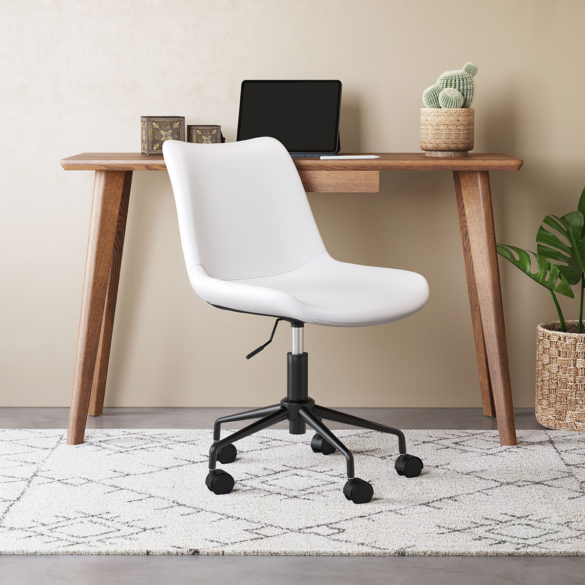 ZUO Byron Office Chair - White/Black