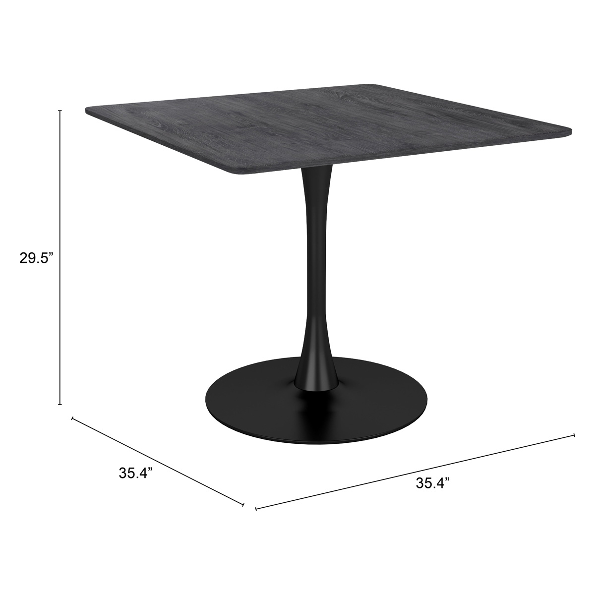 ZUO Molly Dining Table - Black