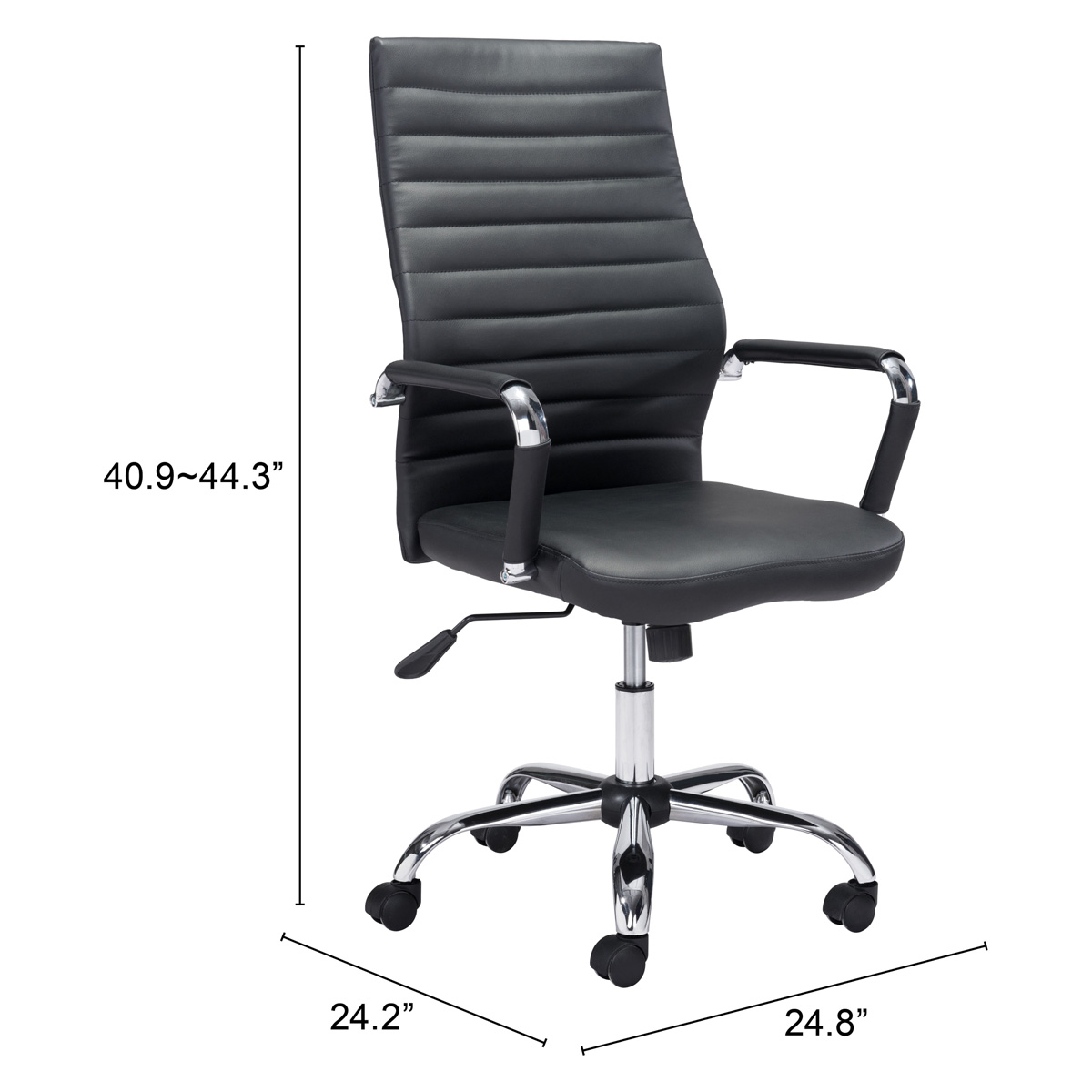 ZUO Primero Office Chair - Black/Silver