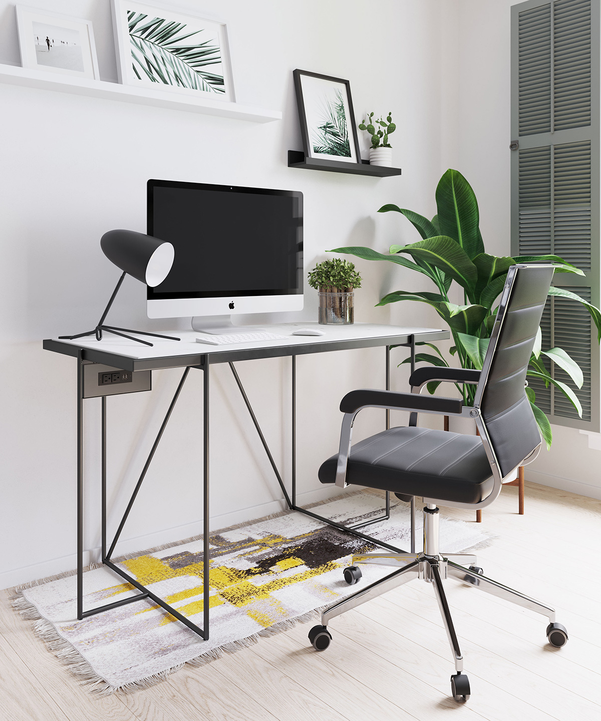 ZUO Liderato Office Chair - Black/Silver