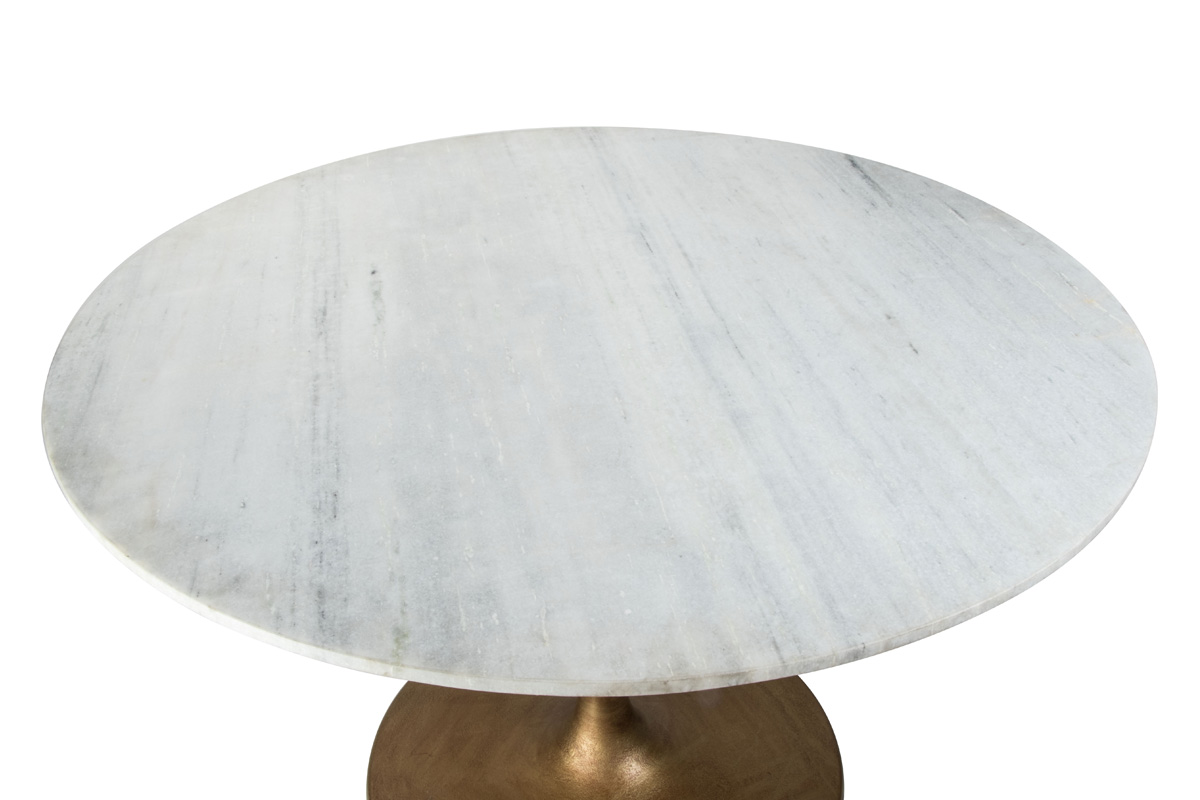 ZUO - Ithaca Dining Table in White/Gold