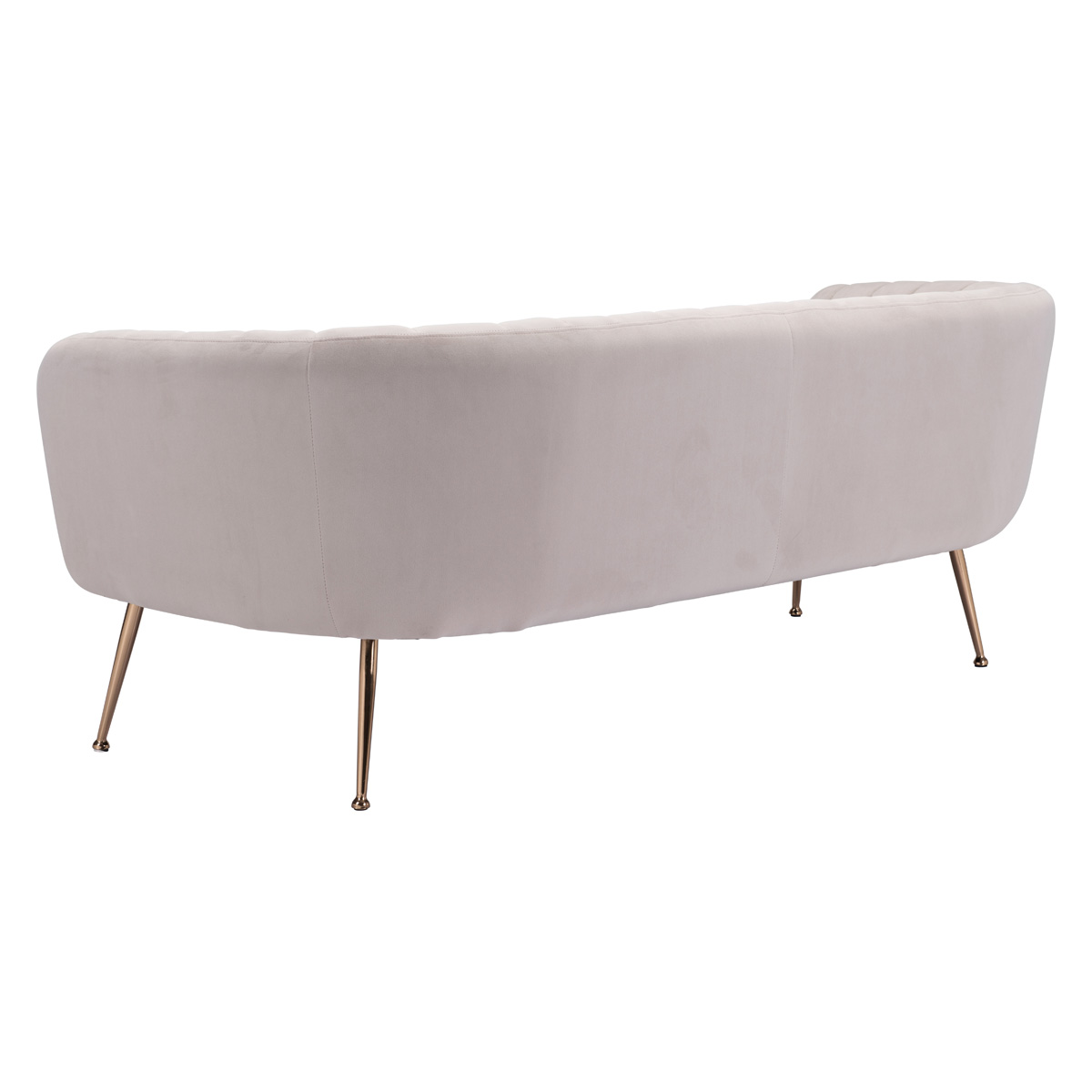 ZUO Deco Sofa - Light Pink/Gold