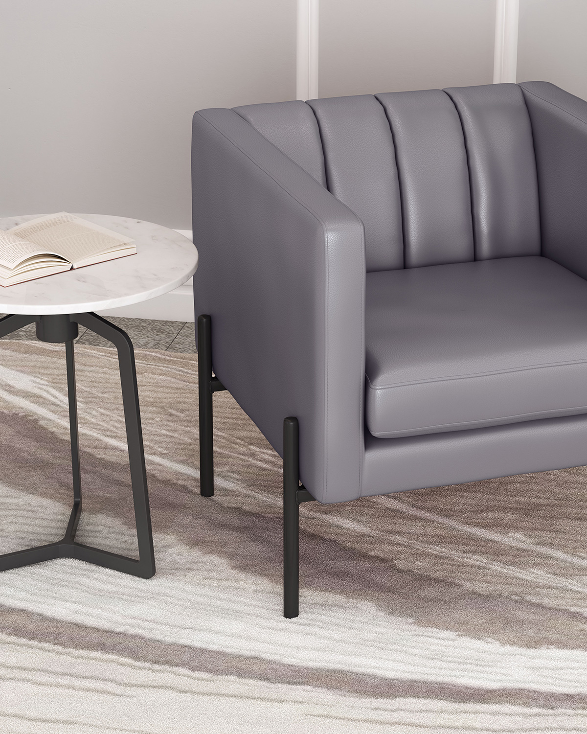 ZUO™ Jess Accent Chair - Gray/Black