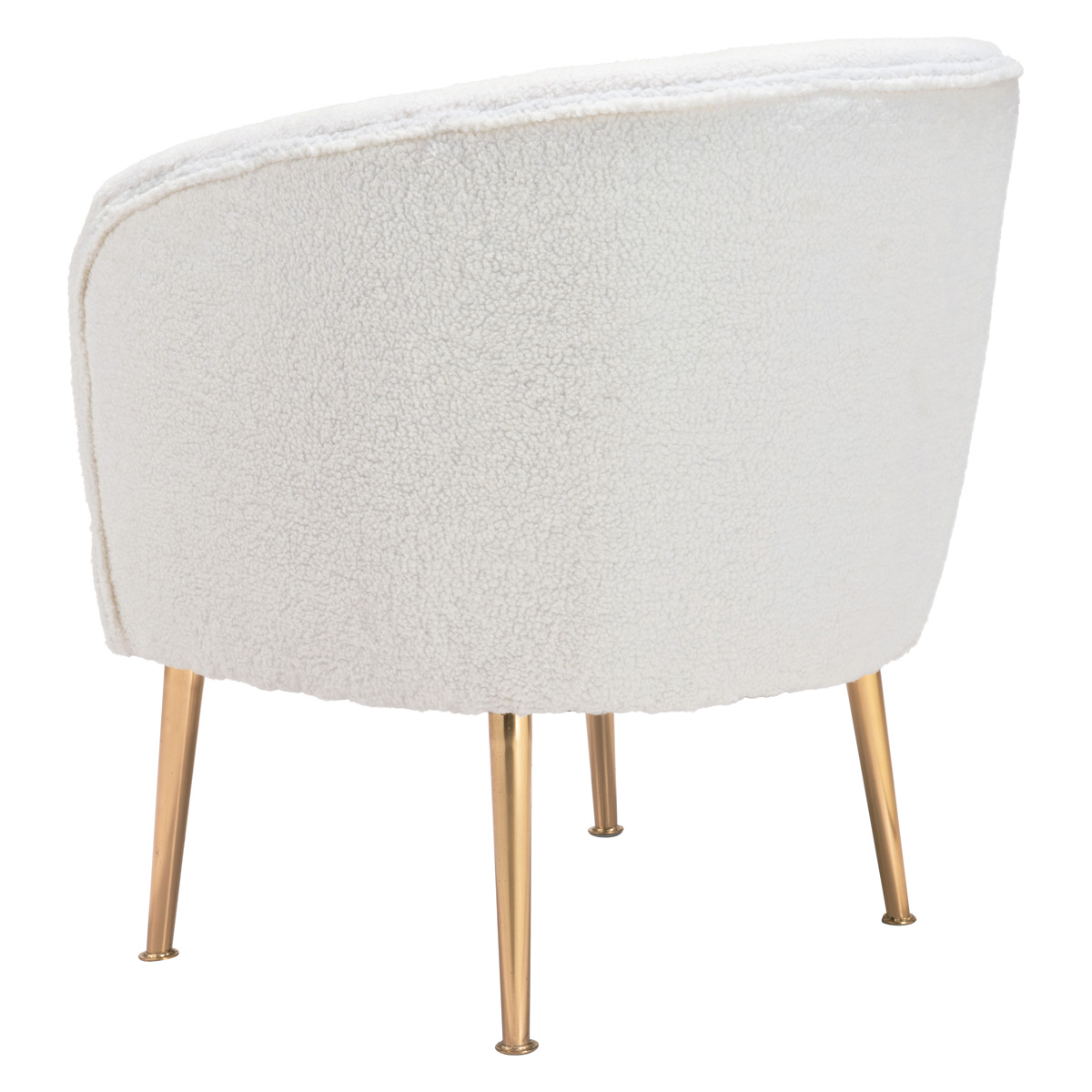 ZUO™ Sherpa Accent Chair - Beige/Gold