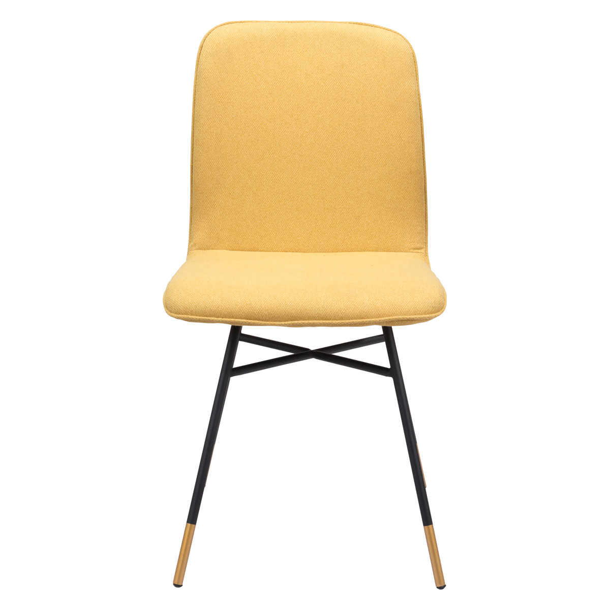 ZUO Var Dining Chair (Set Of 2) - Yellow/Black/Gold