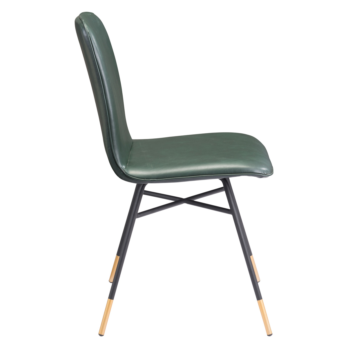 ZUO Var Dining Chair (Set Of 2) - Green/Black/Gold