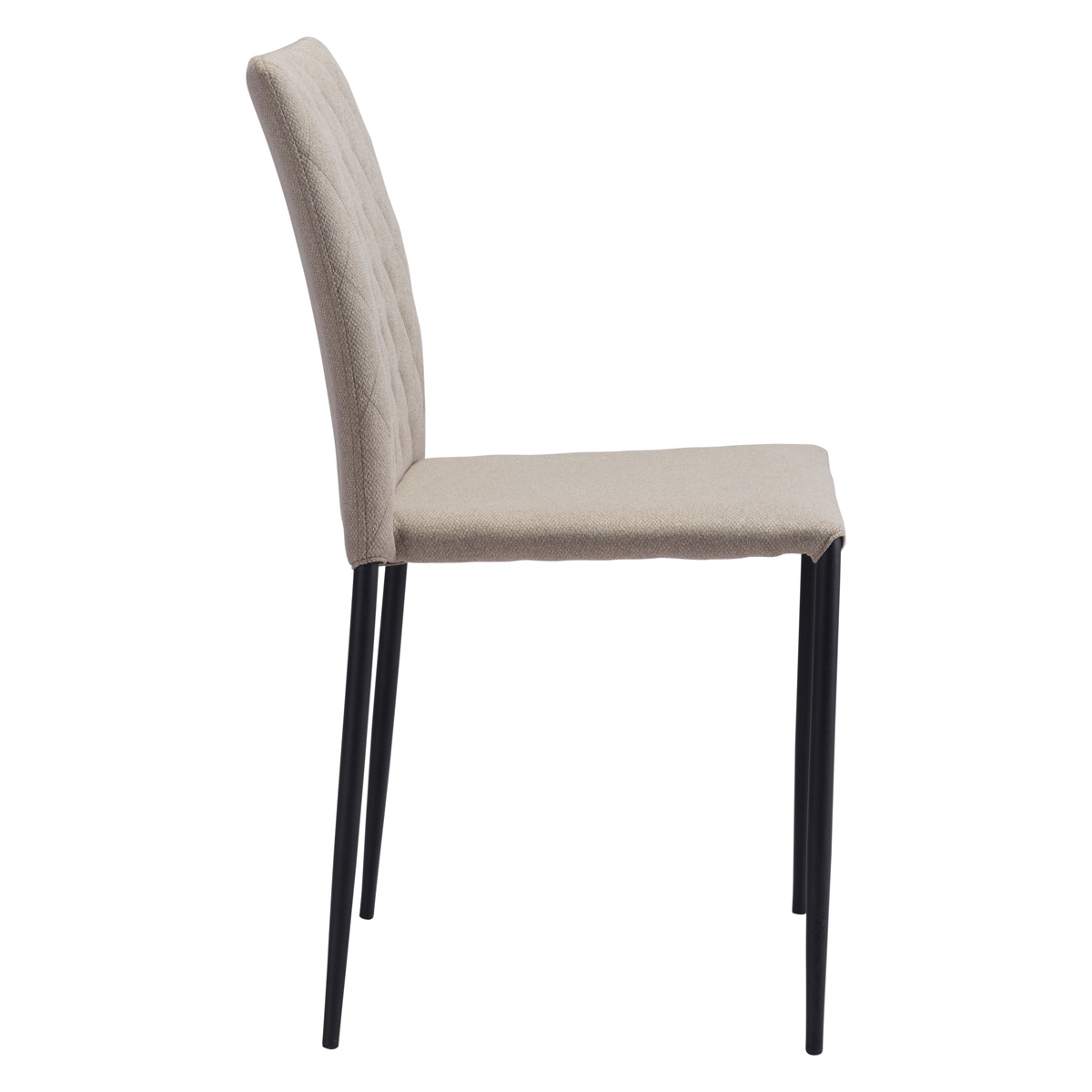 ZUO Harve Dining Chair (Set Of 2) - Beige/Black