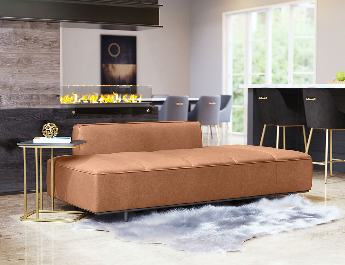 ZUO Confection Sofa - Brown/Black