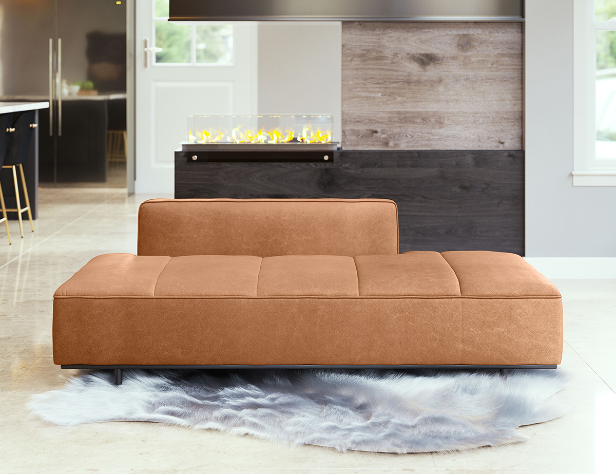 ZUO Confection Sofa - Brown/Black