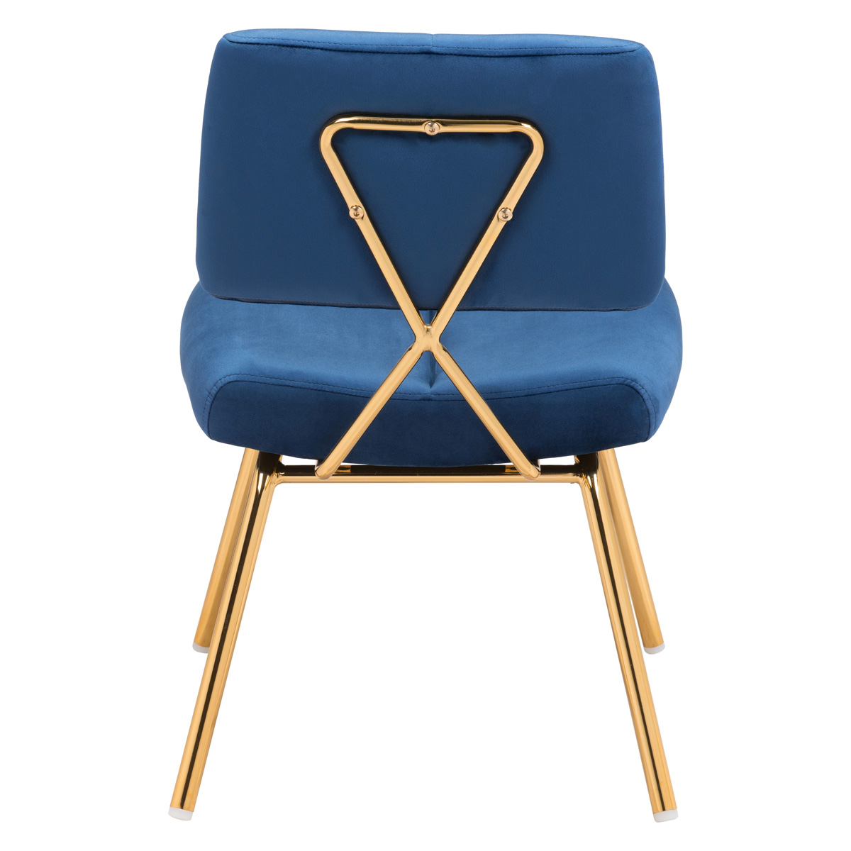 ZUO Nicole Dining Chair (Set Of 2) - Blue/Gold