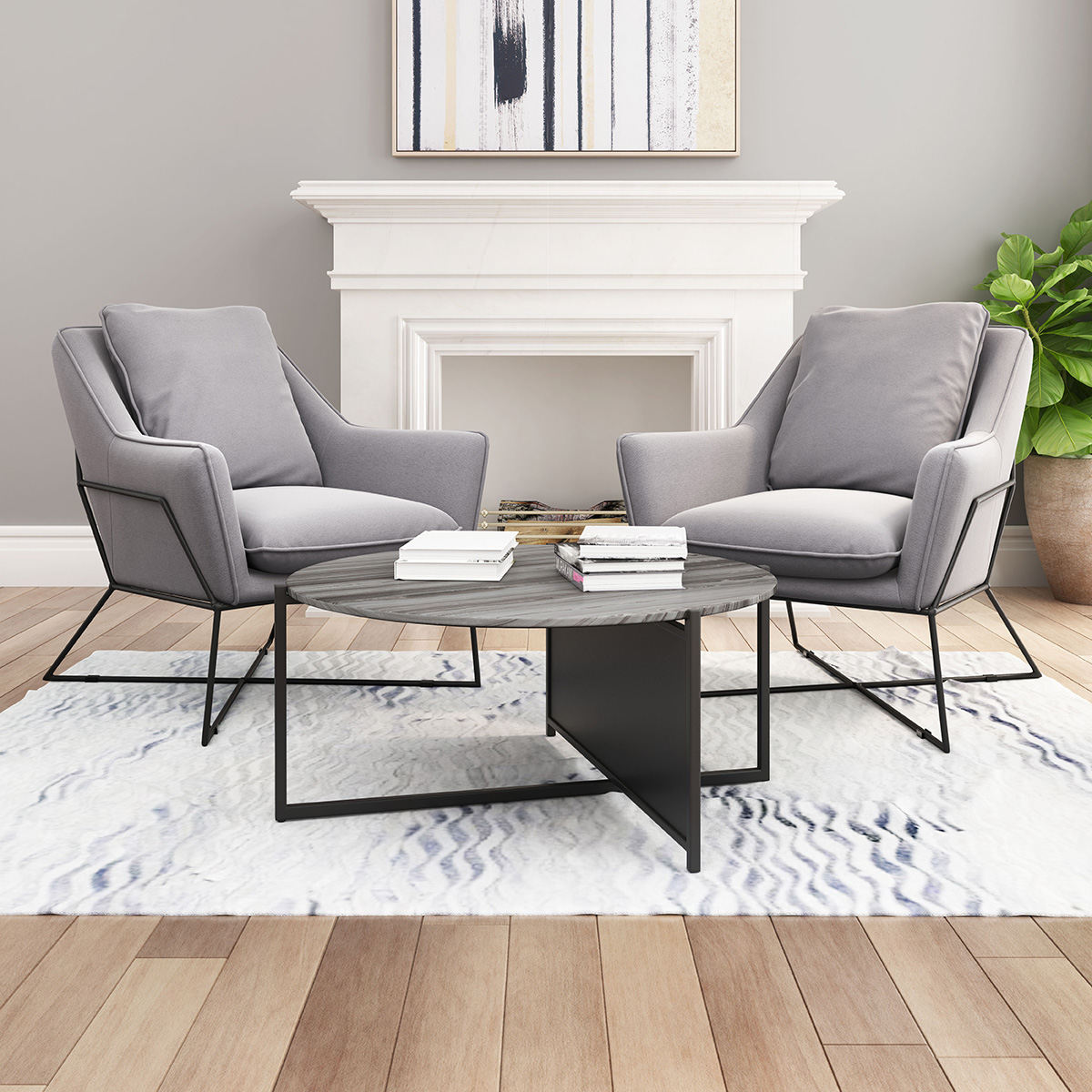 ZUO - Mcbride Coffee Table in Gray/Black