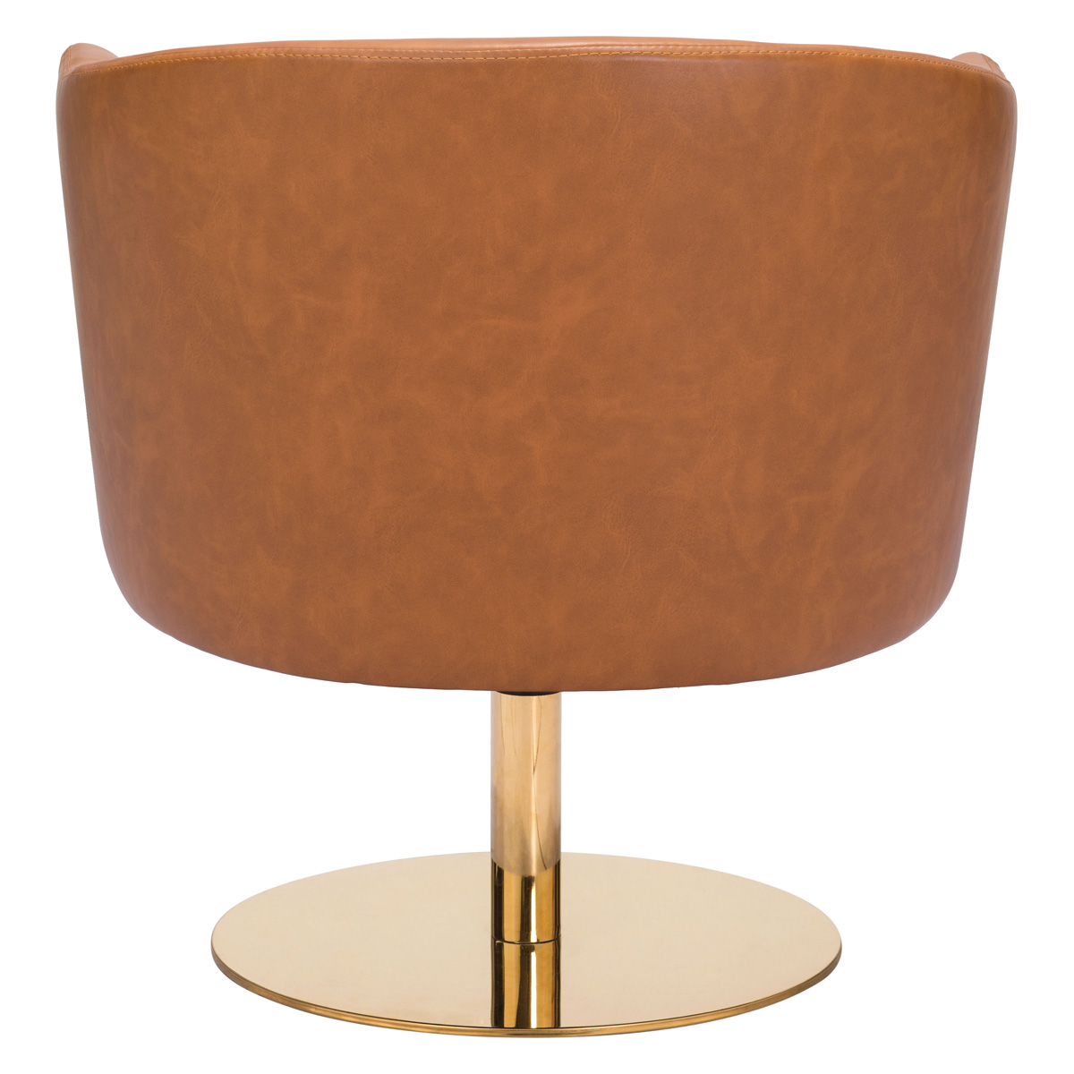 ZUO™ Justin Accent Chair - Brown/Gold