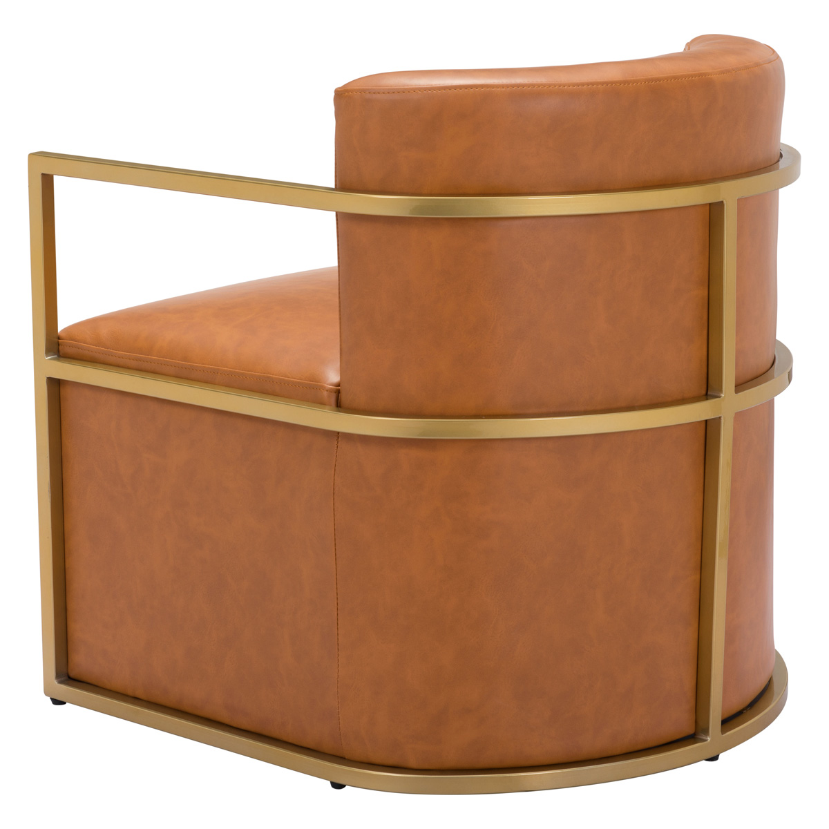 ZUO™ Xander Accent Chair - Brown/Gold