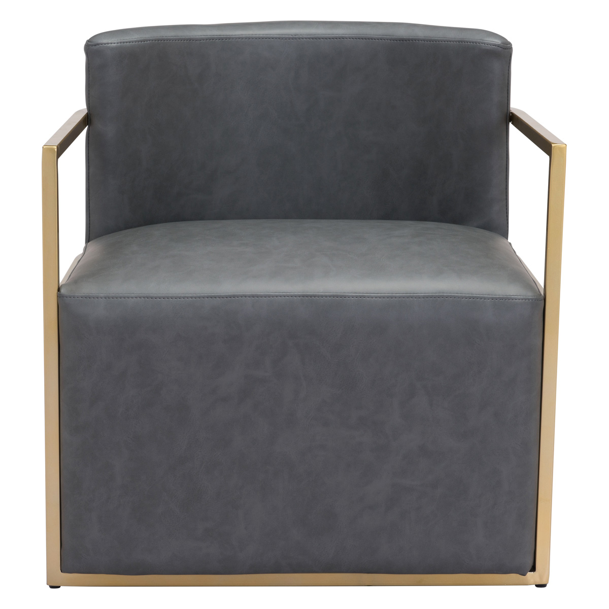 ZUO™ Xander Accent Chair - Gray/Gold