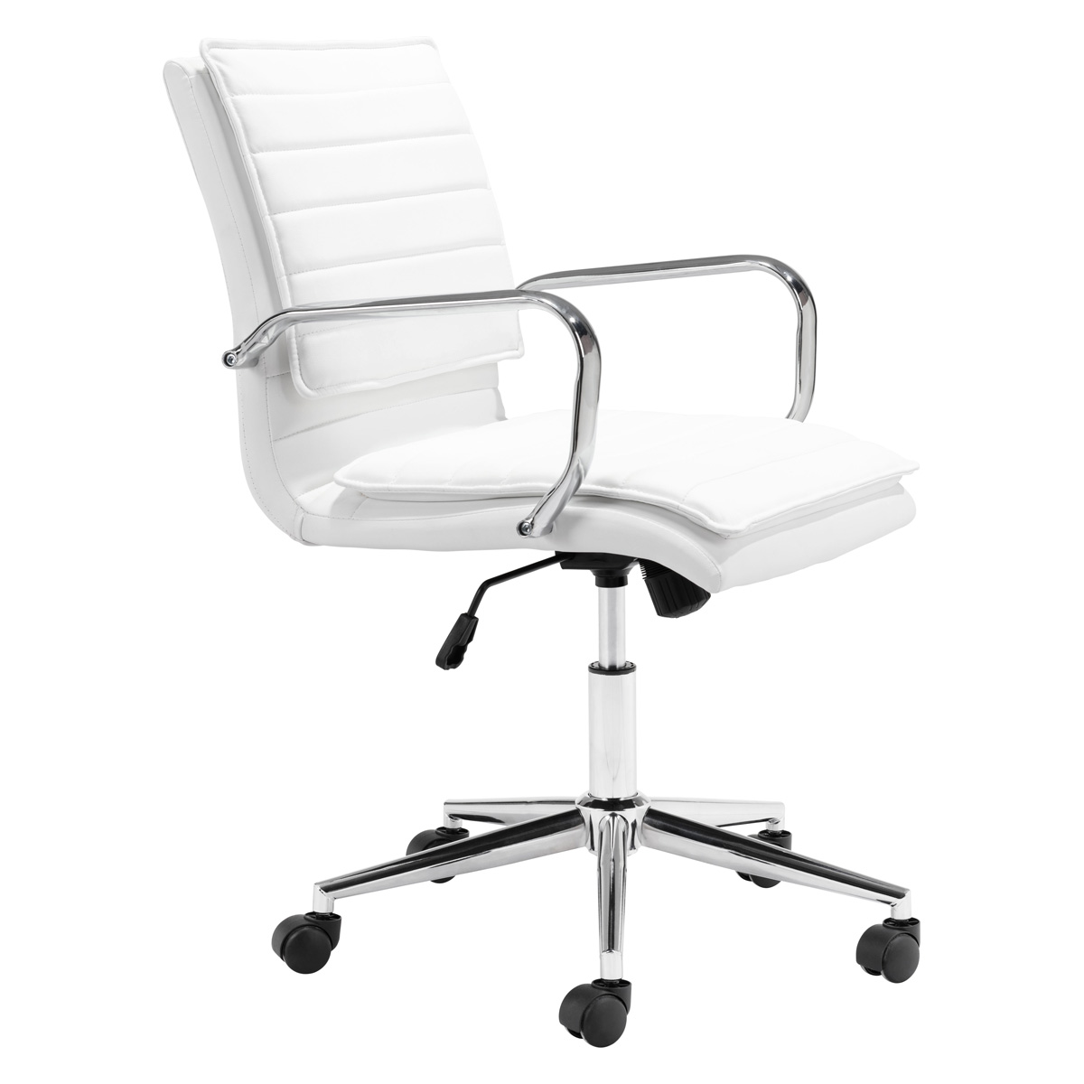 ZUO Partner Office Chair - White/Chrome