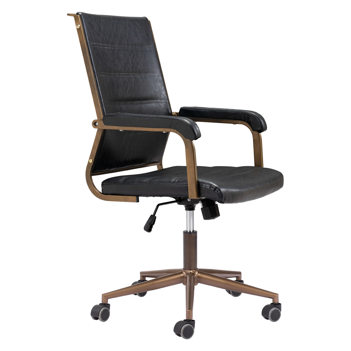 ZUO Auction Office Chair - Vintage Black/Bronze