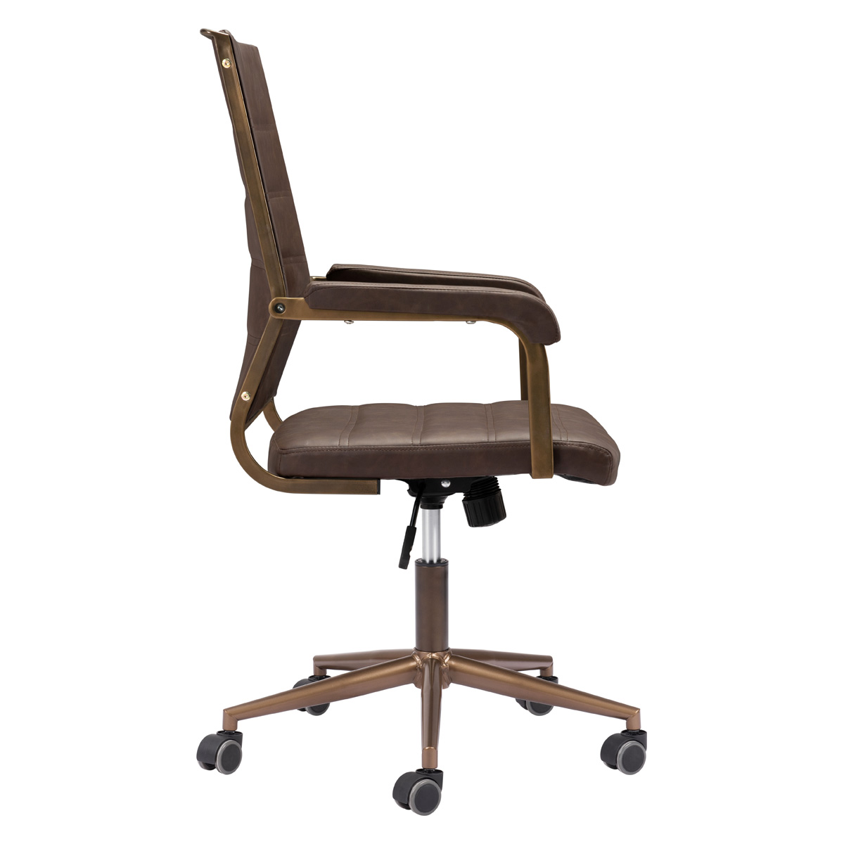 ZUO Auction Office Chair - Espresso/Bronze