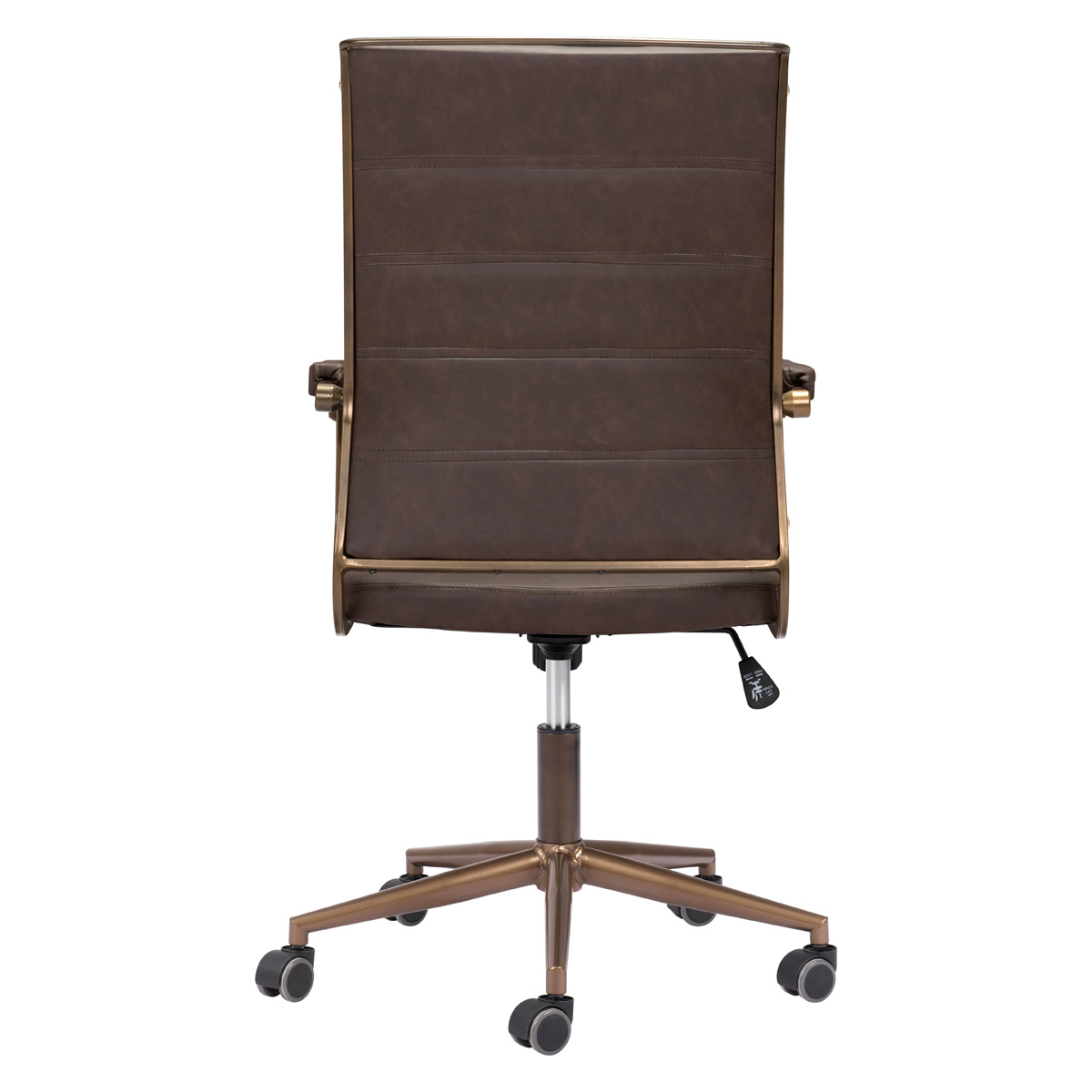 ZUO Auction Office Chair - Espresso/Bronze