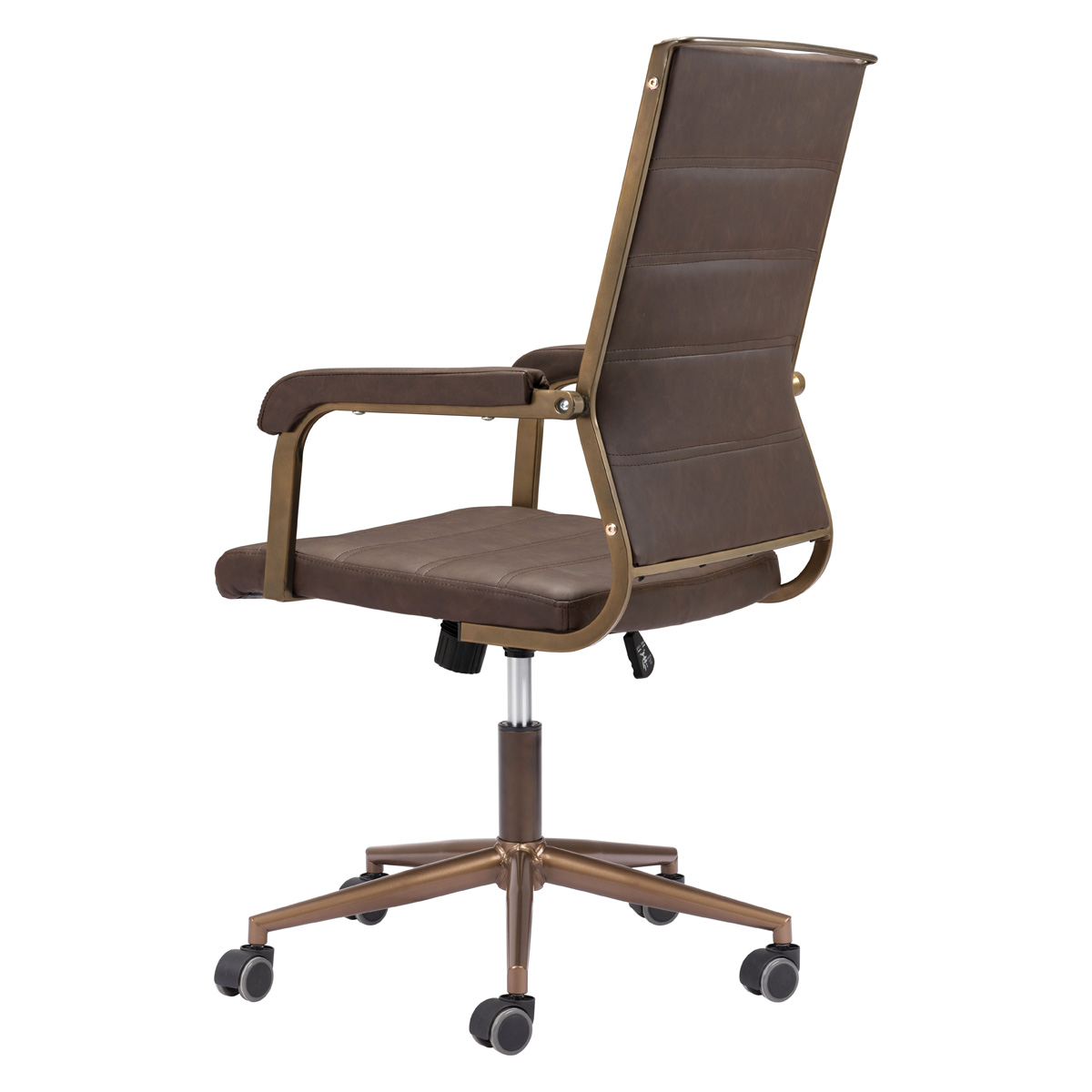 ZUO Auction Office Chair - Espresso/Bronze