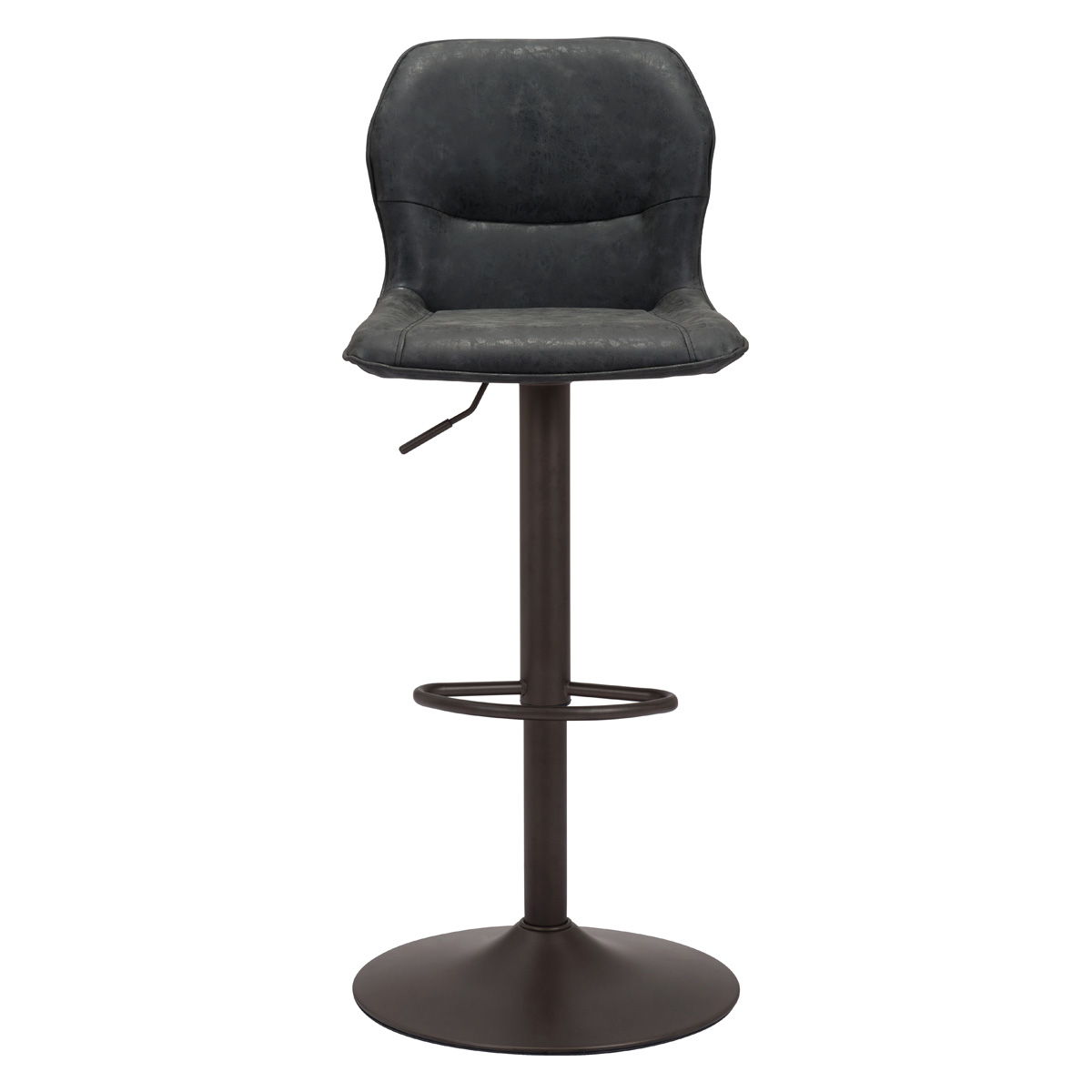 ZUO Vital Bar Chair - Vintage Black/Black