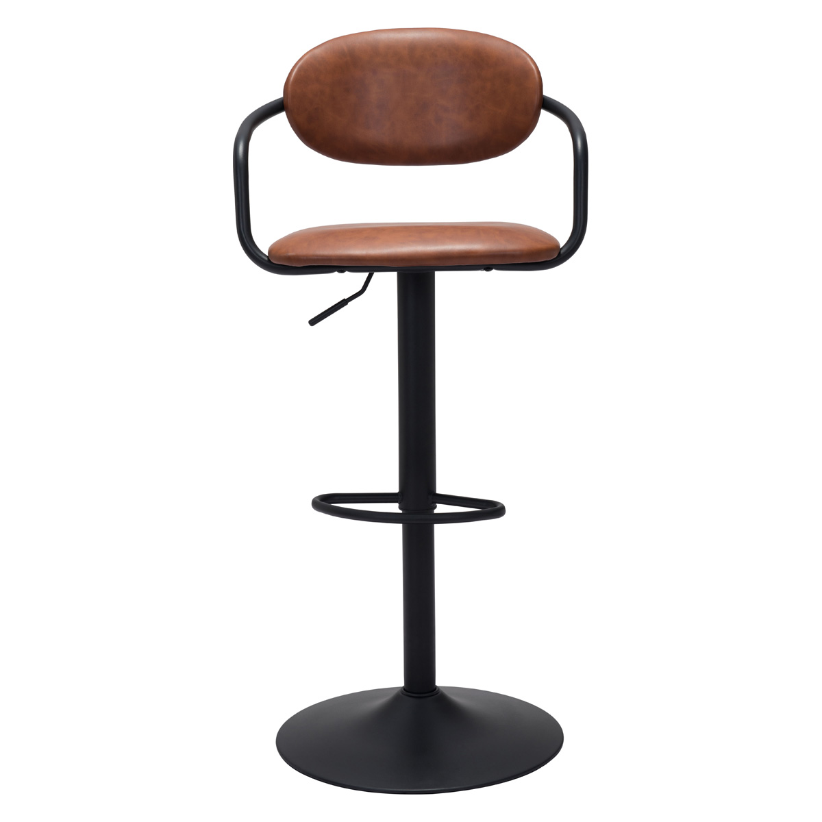 ZUO Kirby Bar Chair - Vintage Brown/Black