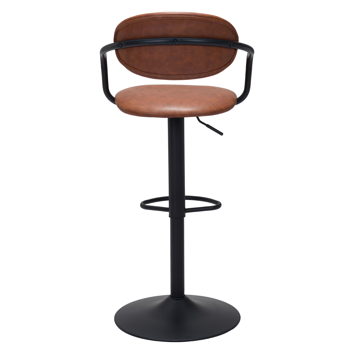 ZUO Kirby Bar Chair - Vintage Brown/Black