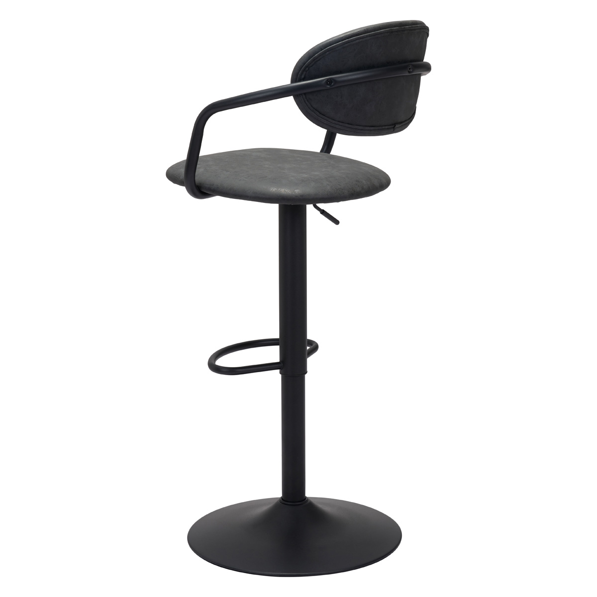 ZUO Kirby Bar Chair - Vintage Black/Black