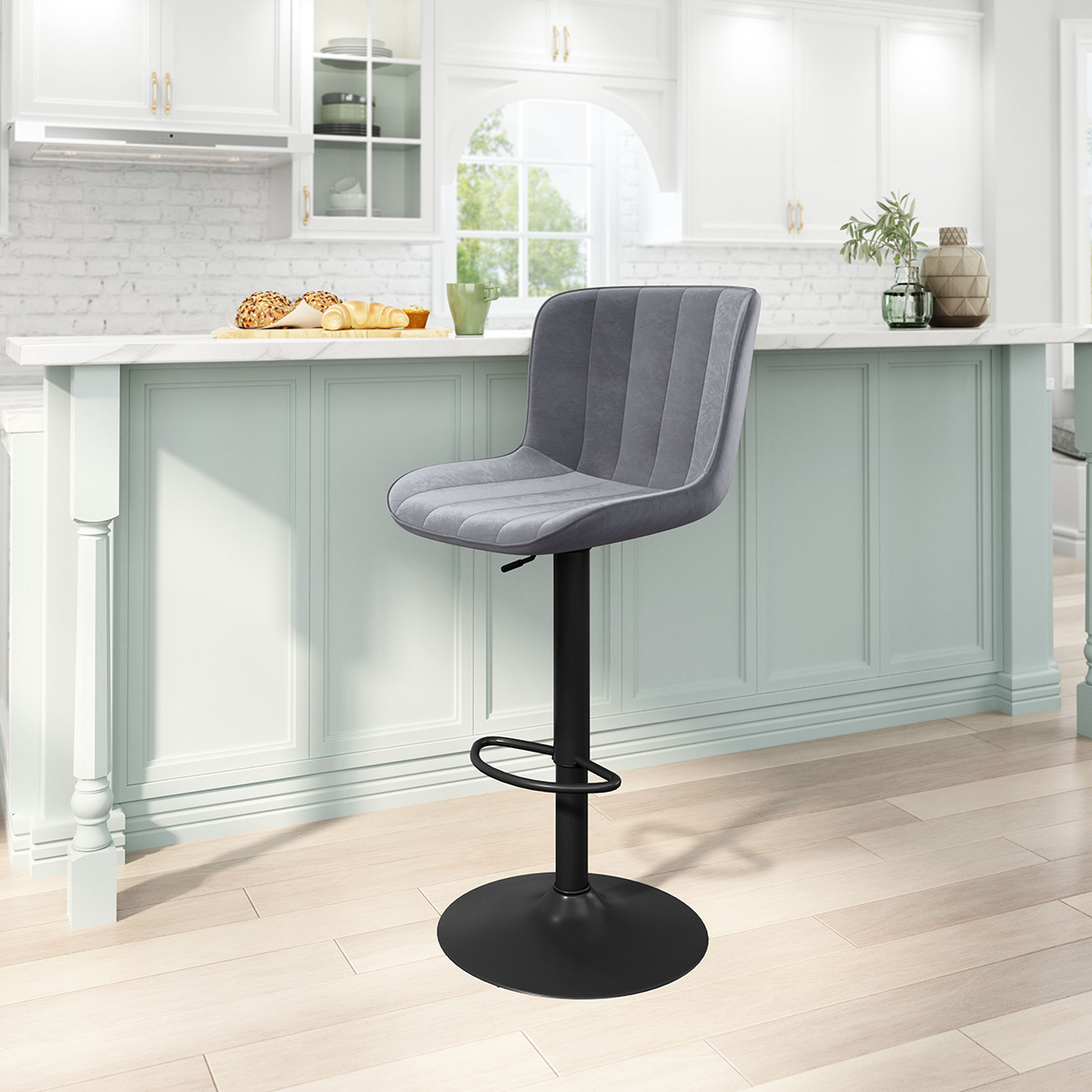 ZUO Tarley Bar Chair - Gray/Black