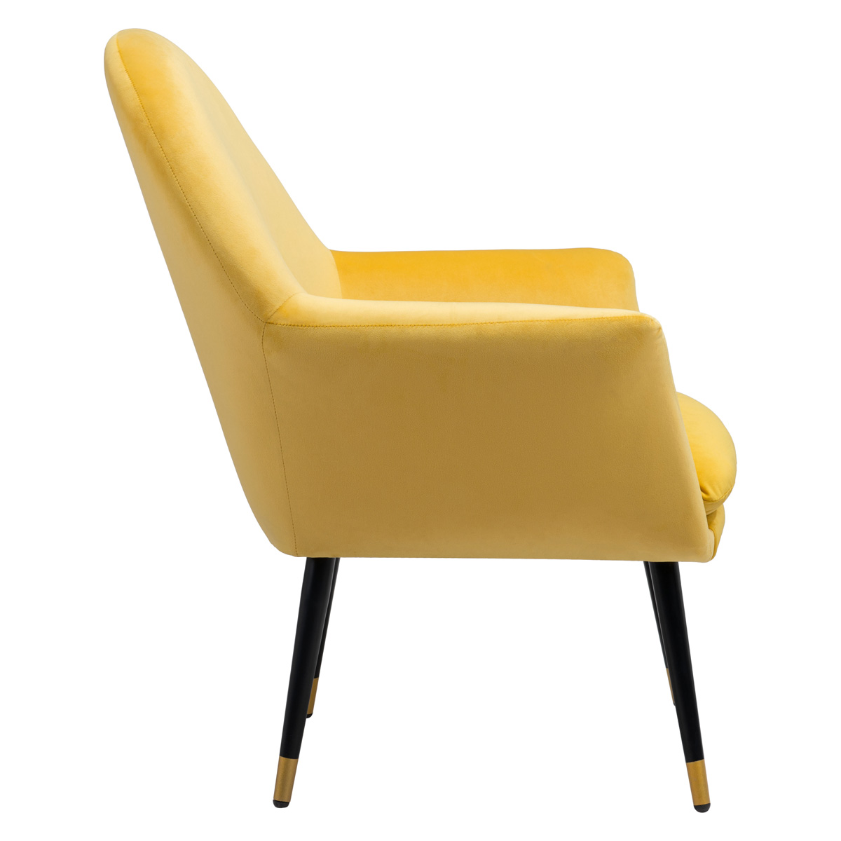 ZUO™ Alexandria Accent Chair - Yellow/Black/Gold