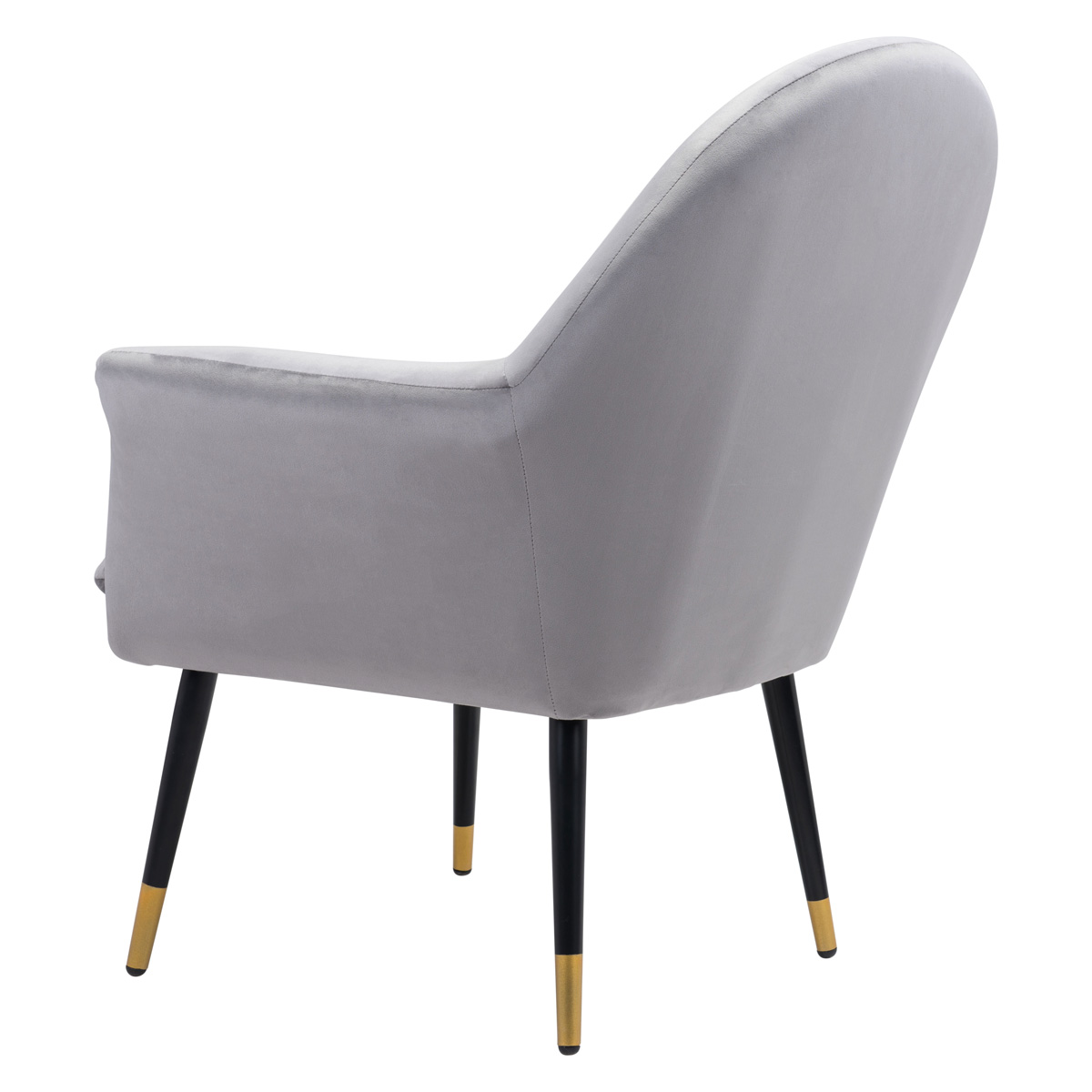 ZUO™ Alexandria Accent Chair - Gray/Blac/Gold