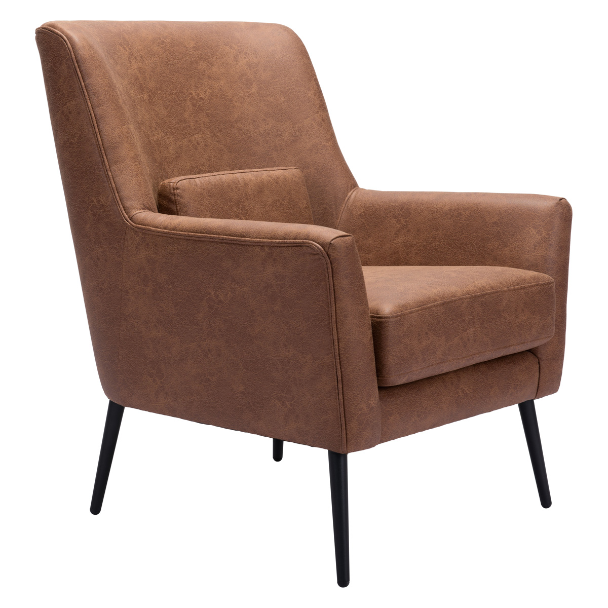 ZUO™ Ontario Accent Chair - Vintage Brown/Gold