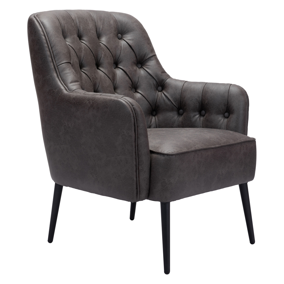 ZUO™ Tasmania Accent Chair - Vintage Black