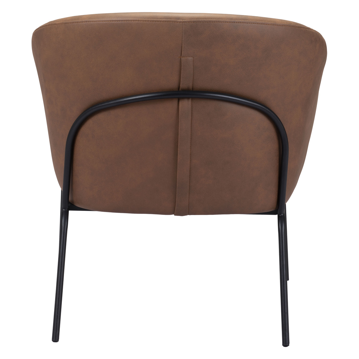 ZUO™ Quinten Accent Chair - Vintage Brown/Gold