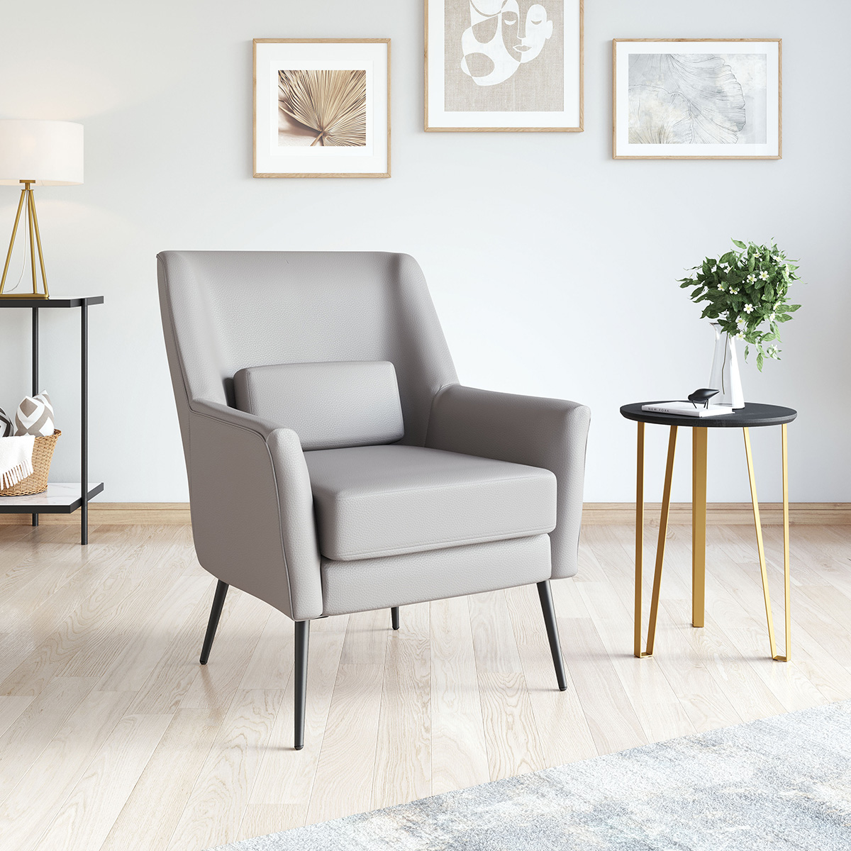 ZUO™ Ontario Accent Chair - Gray/Black