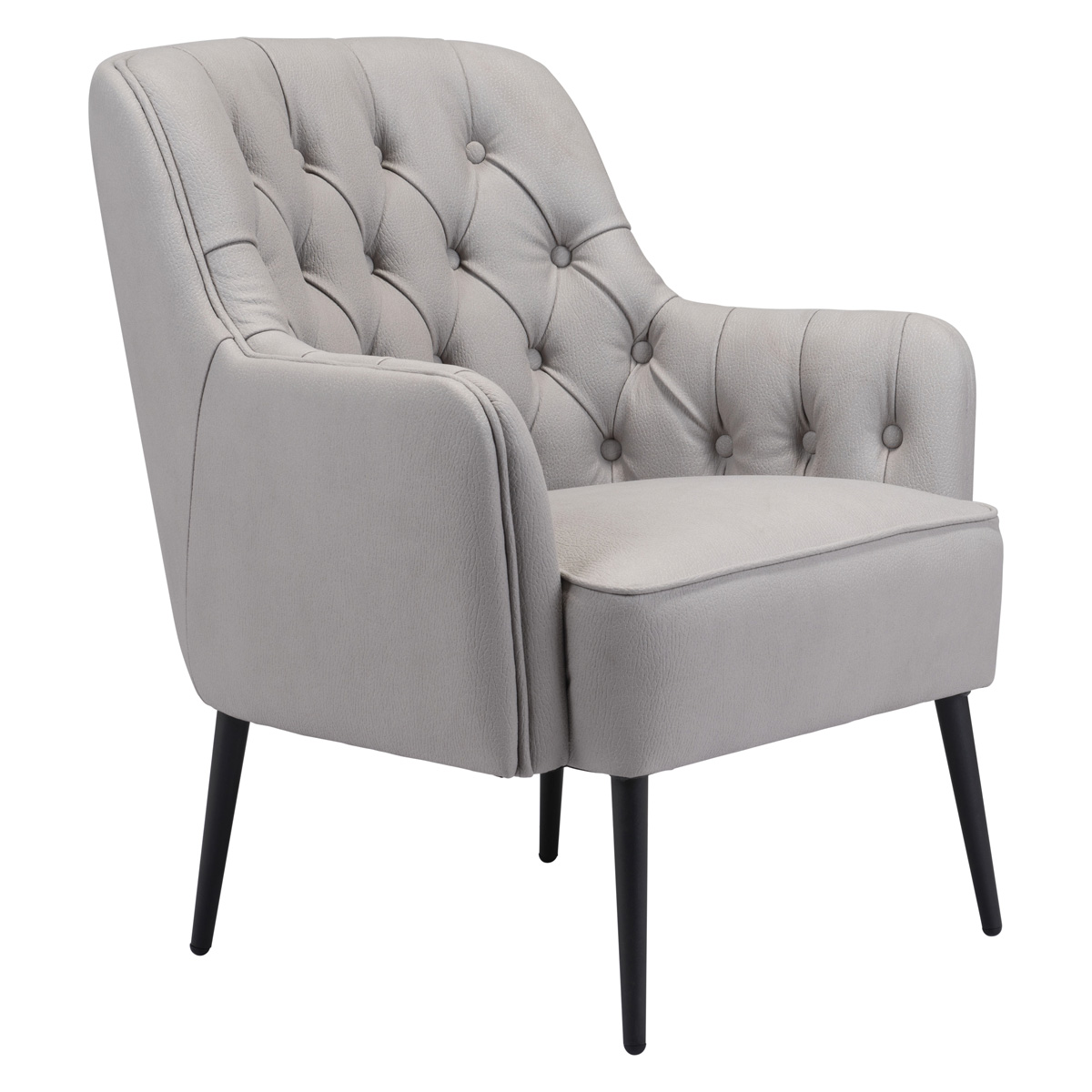 ZUO™ Tasmania Accent Chair - Gray/Black