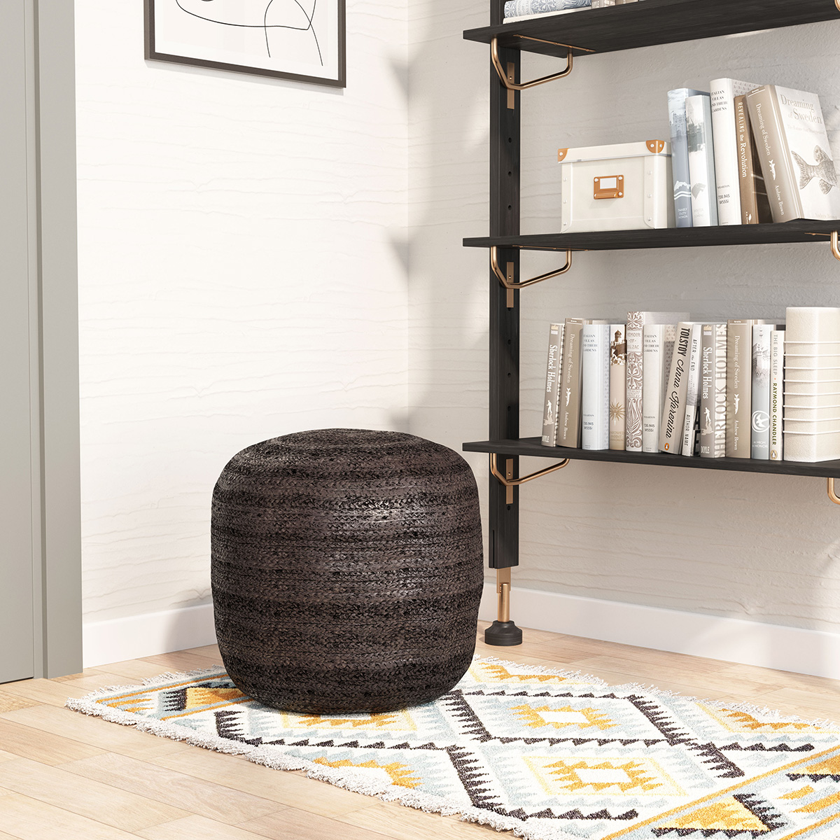 ZUO™ Lillian Ottoman - Brown