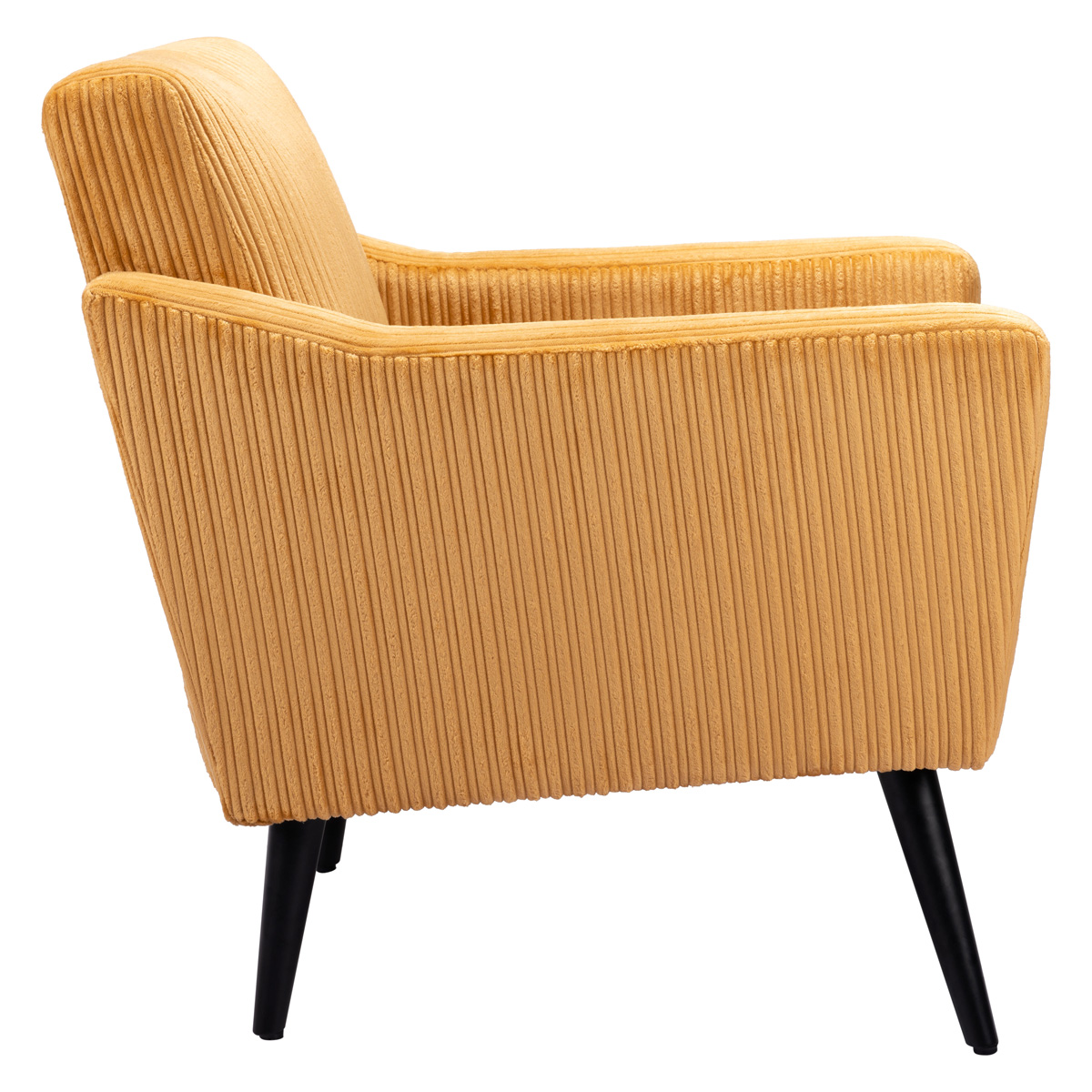 ZUO Bastille Accent Chair - Yellow/Matte Black