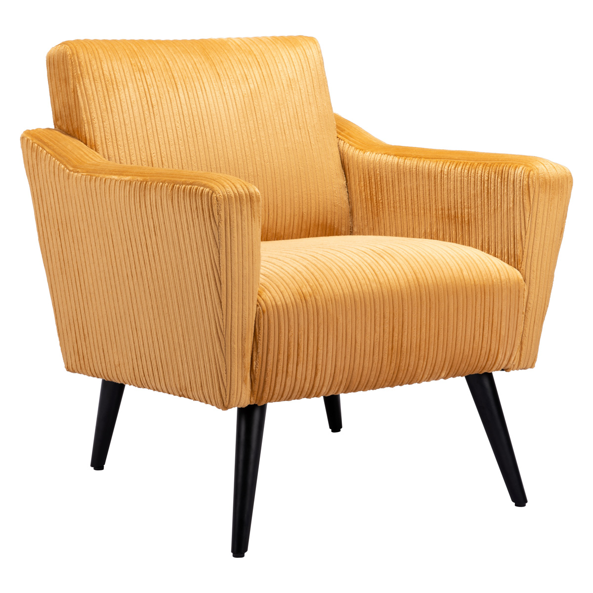 ZUO Bastille Accent Chair - Yellow/Matte Black