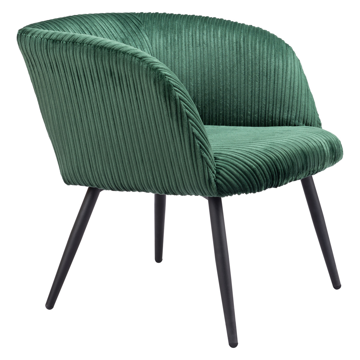 ZUO™ Papillion Accent Chair - Green/Matte Black