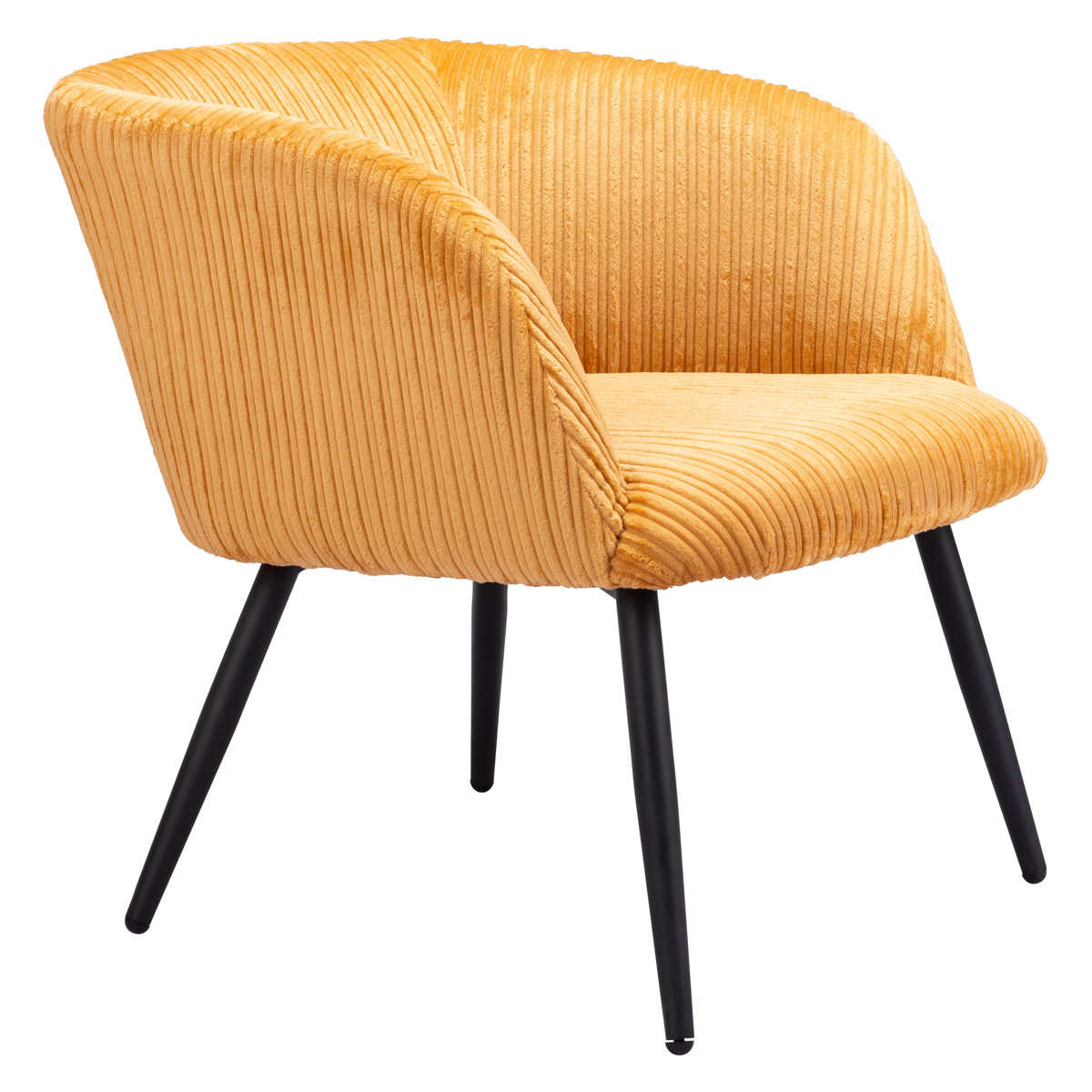 ZUO™ Papillion Accent Chair - Yellow/Matte Black