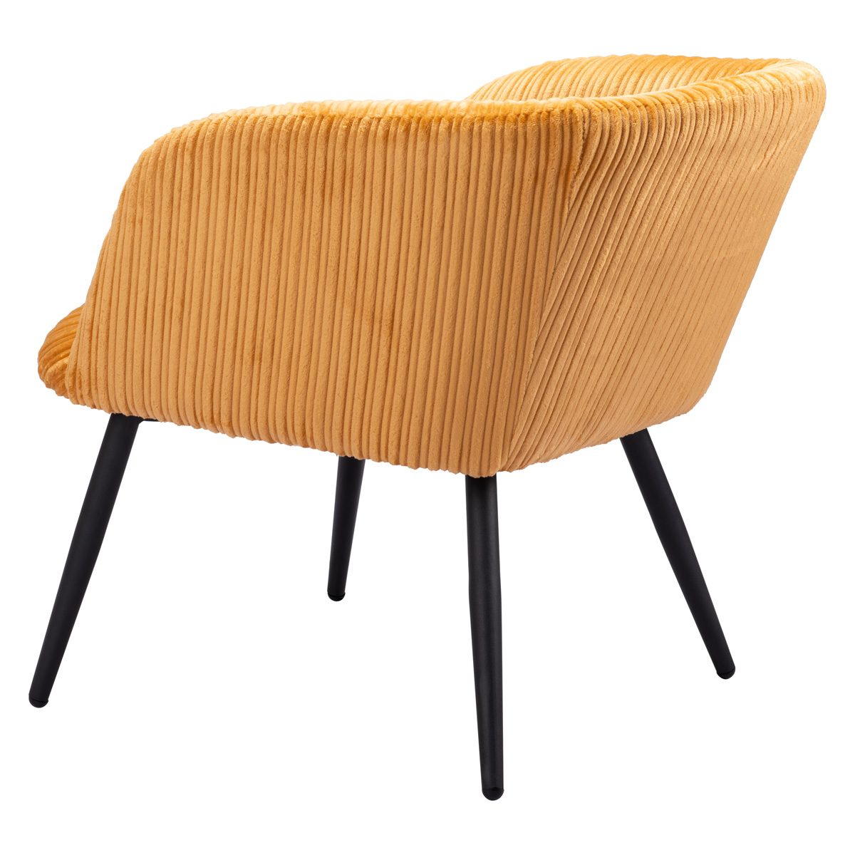 ZUO™ Papillion Accent Chair - Yellow/Matte Black