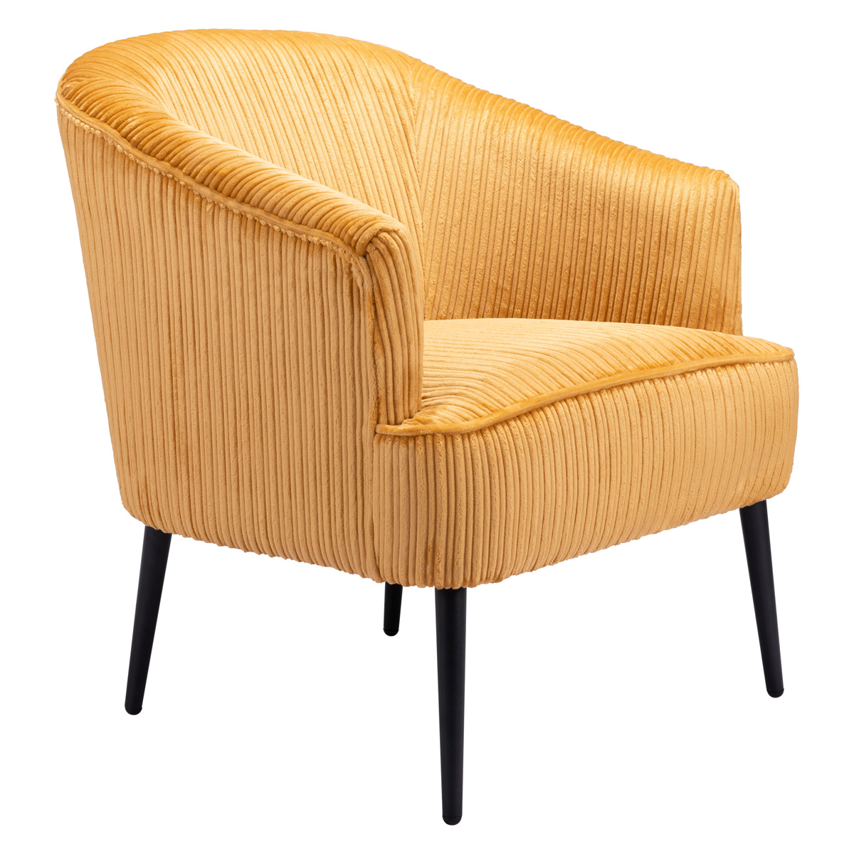 ZUO™ Ranier Accent Chair - Yellow/Matte Black