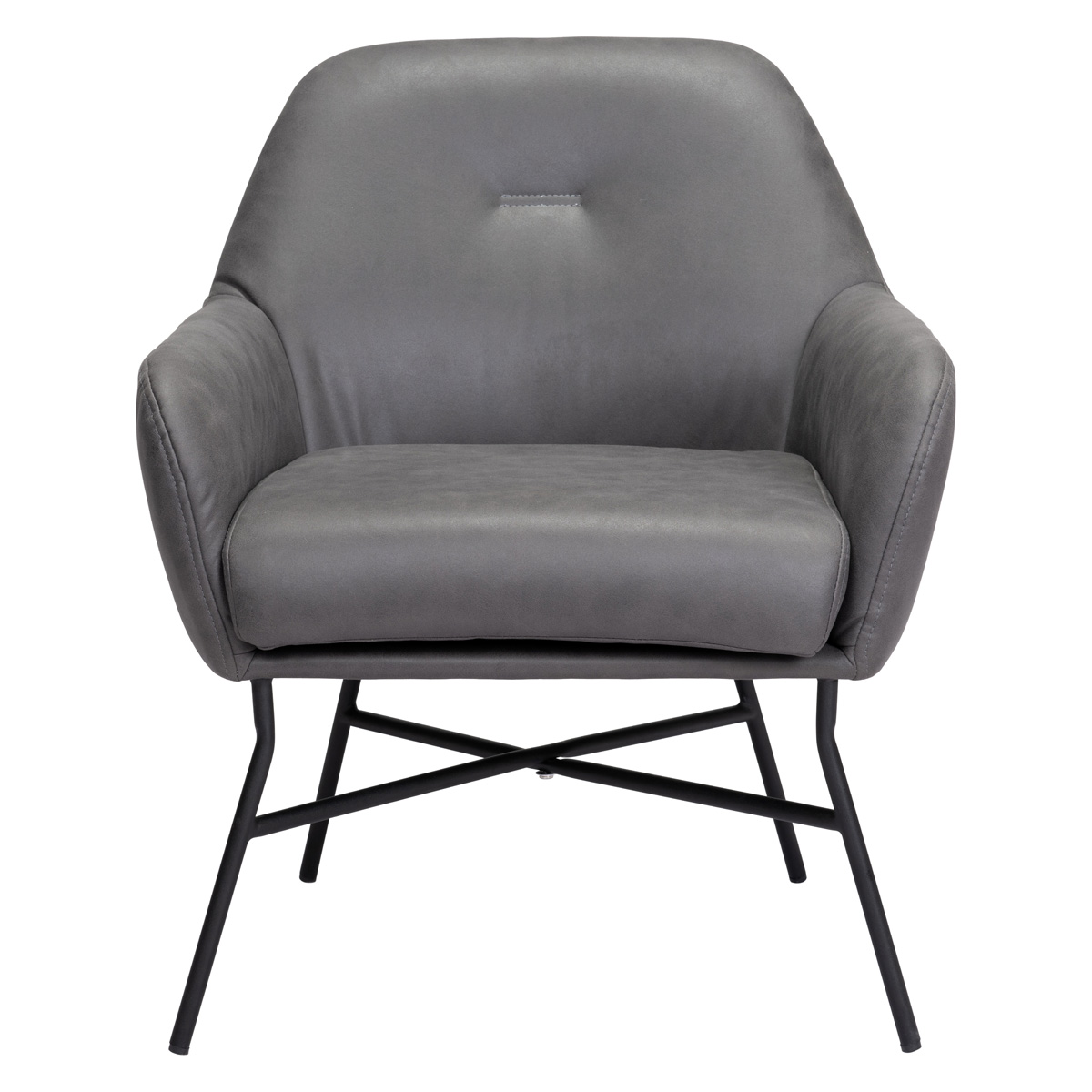 ZUO™ Hans Accent Chair - Vintage Gray/Matte Black