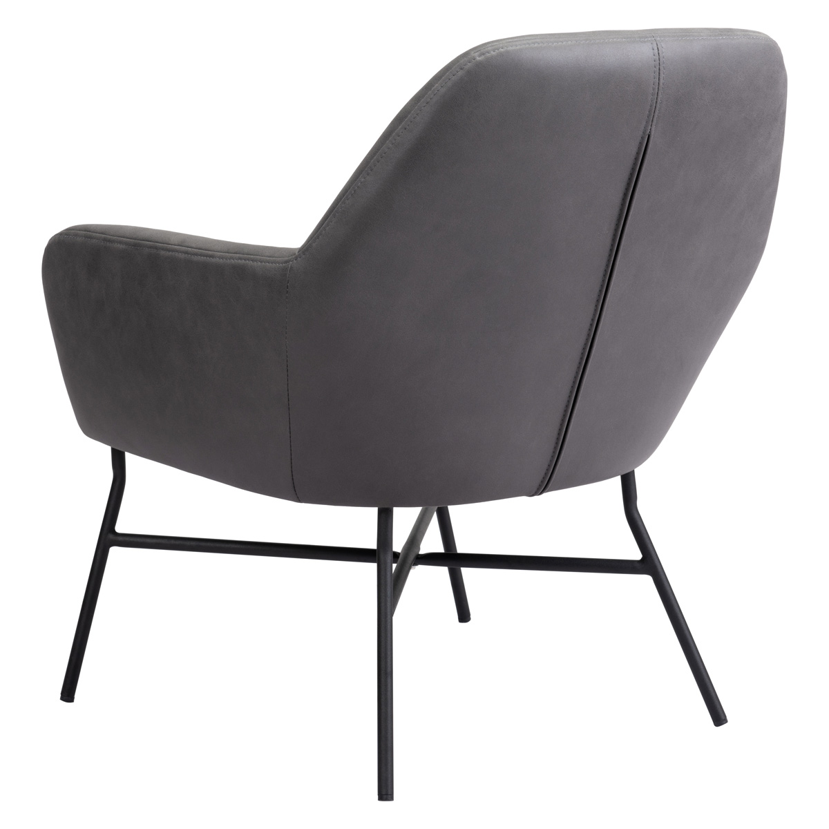 ZUO™ Hans Accent Chair - Vintage Gray/Matte Black