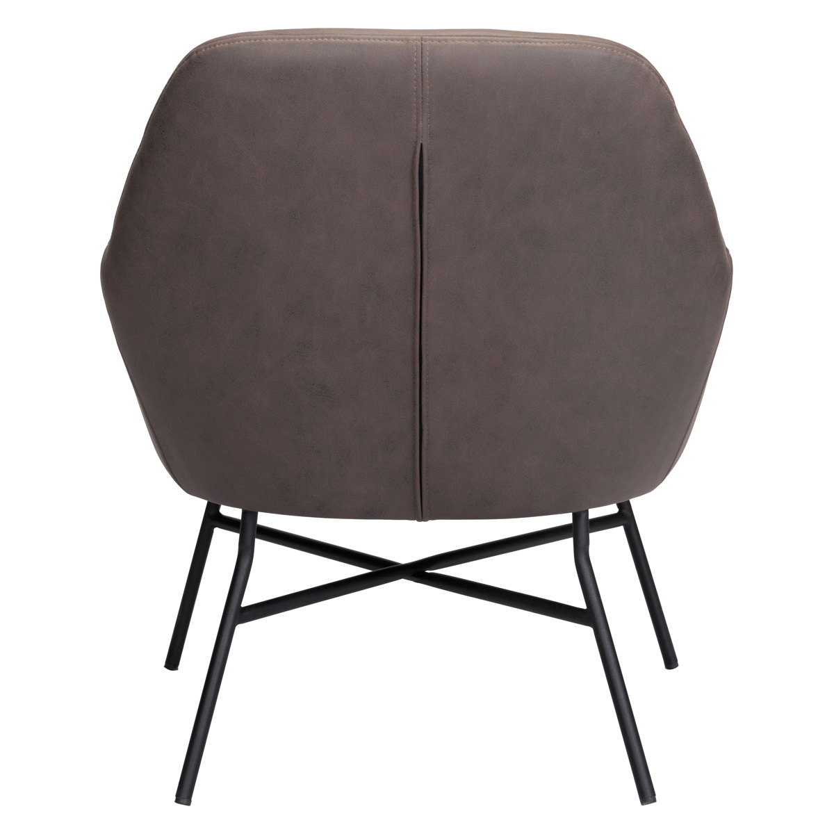 ZUO™ Hans Accent Chair - Vintage Brown/Matte Black