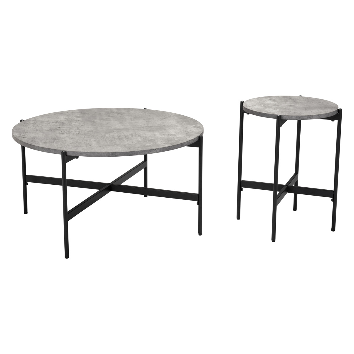 ZUO - Malo Coffee Table Set in Gray/Matte Black