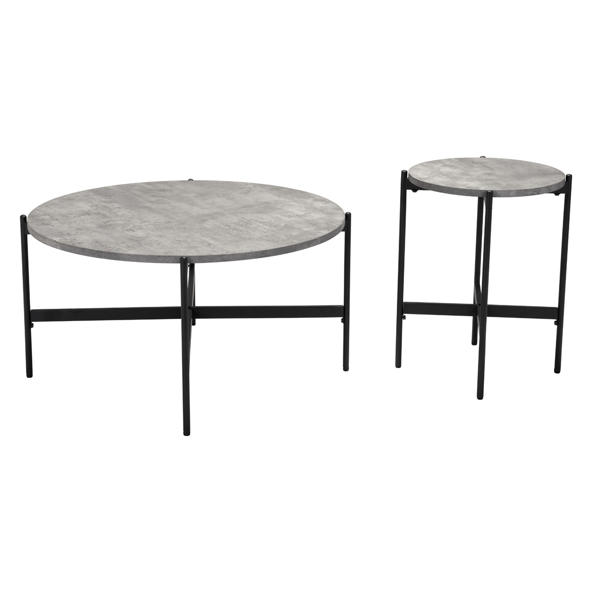 ZUO - Malo Coffee Table Set in Gray/Matte Black